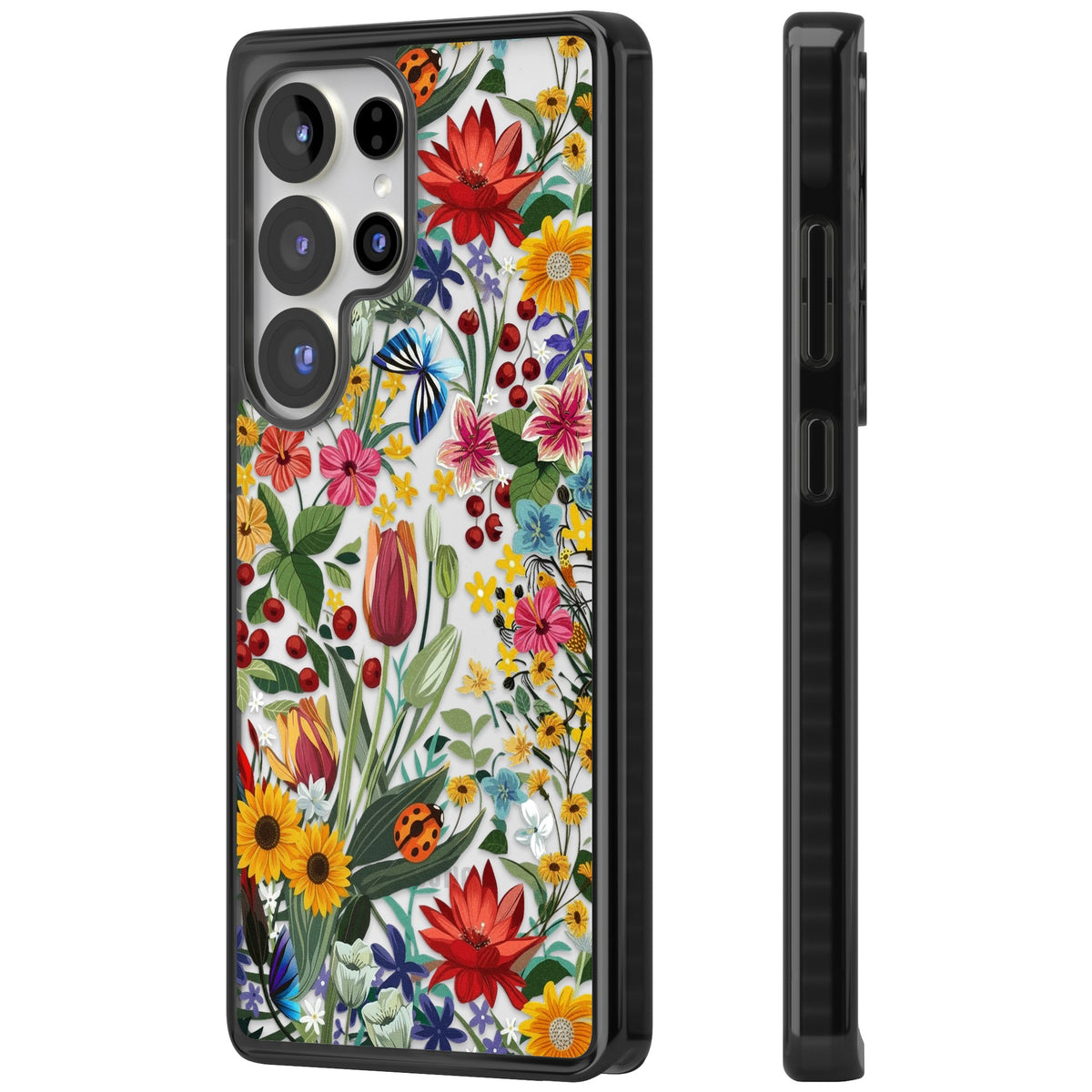 Botanical Bloom Samsung S25 Ultra / Samsung S26 Ultra Impact Black Phone Case side