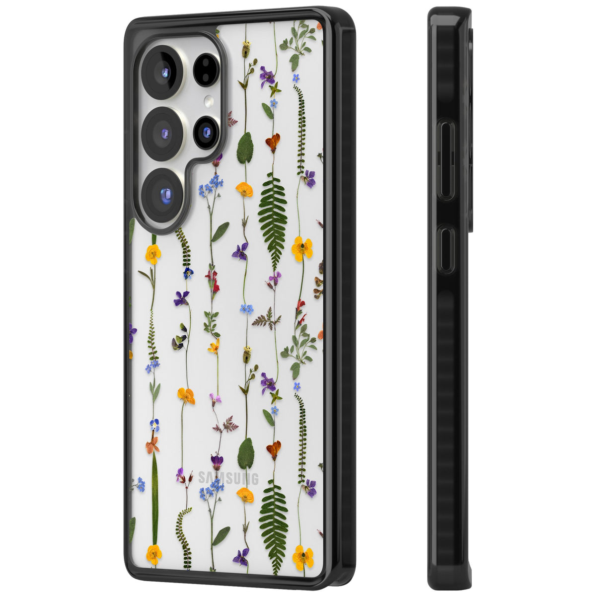 Wildflower Chain Samsung S25 Ultra / Samsung S26 Ultra Impact Black Phone Case side