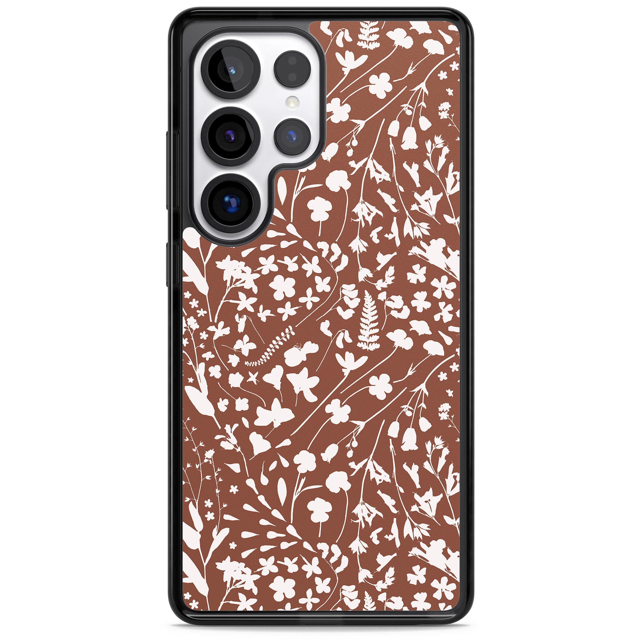 Wildflower Cluster On Terracotta