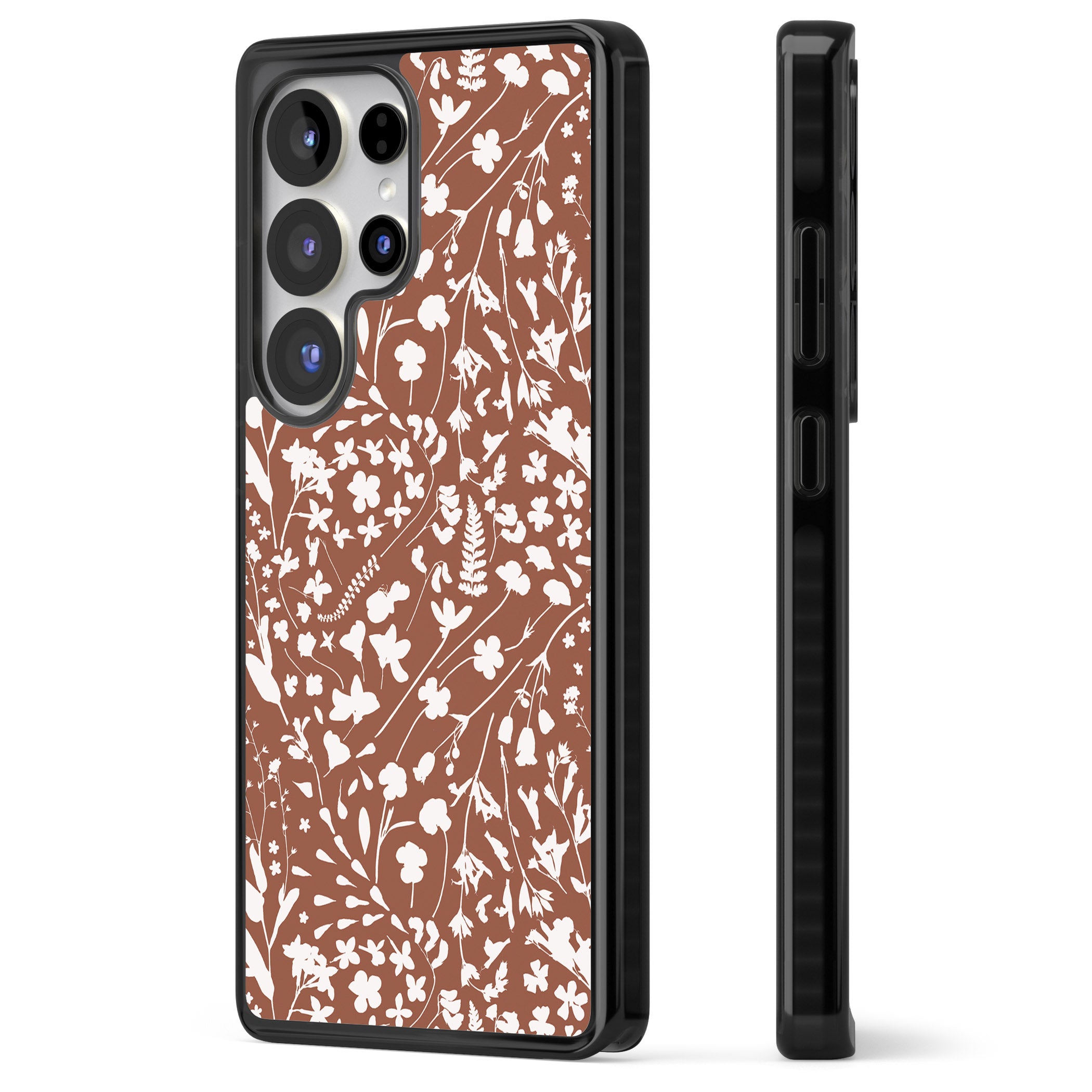 Wildflower Cluster On Terracotta