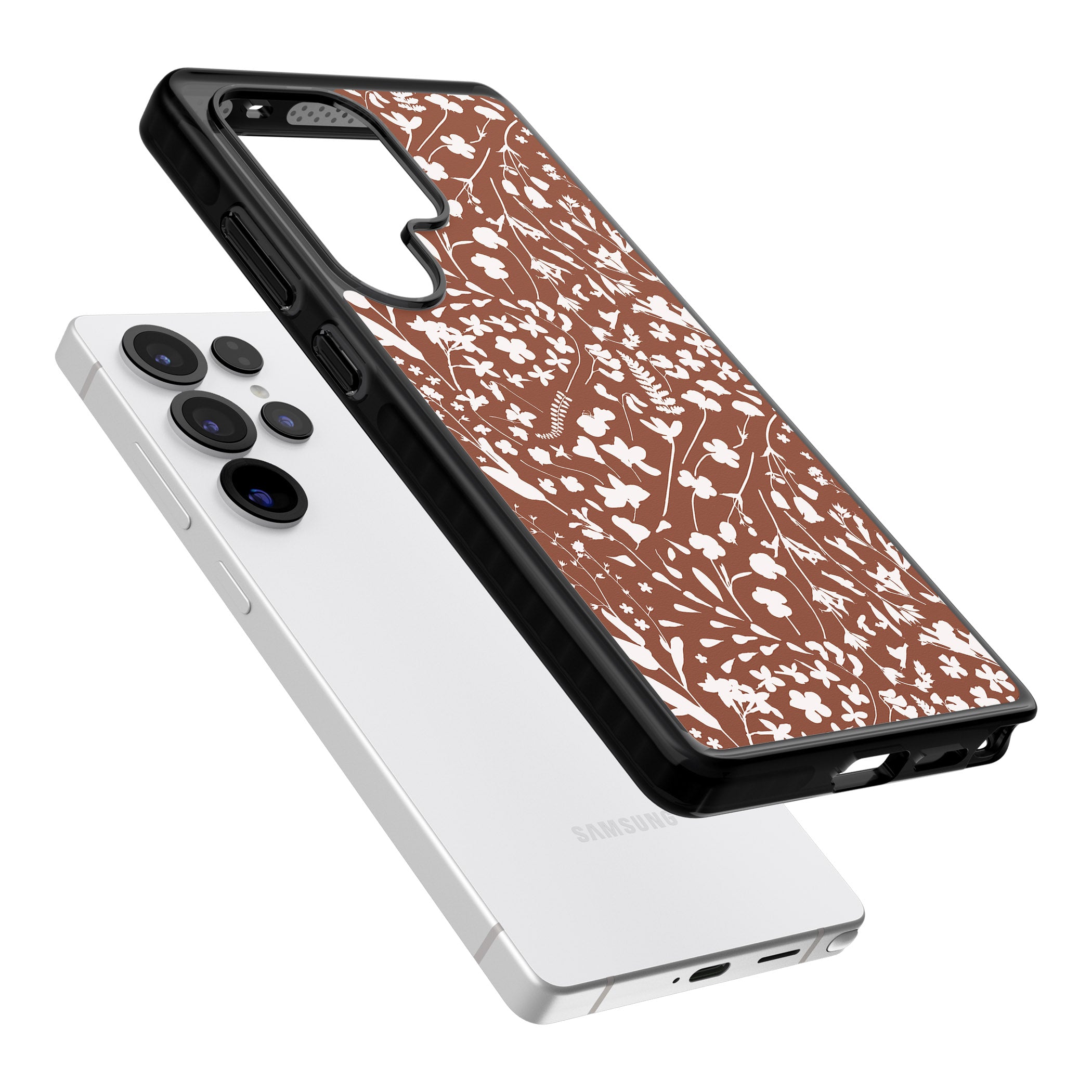 Wildflower Cluster On Terracotta