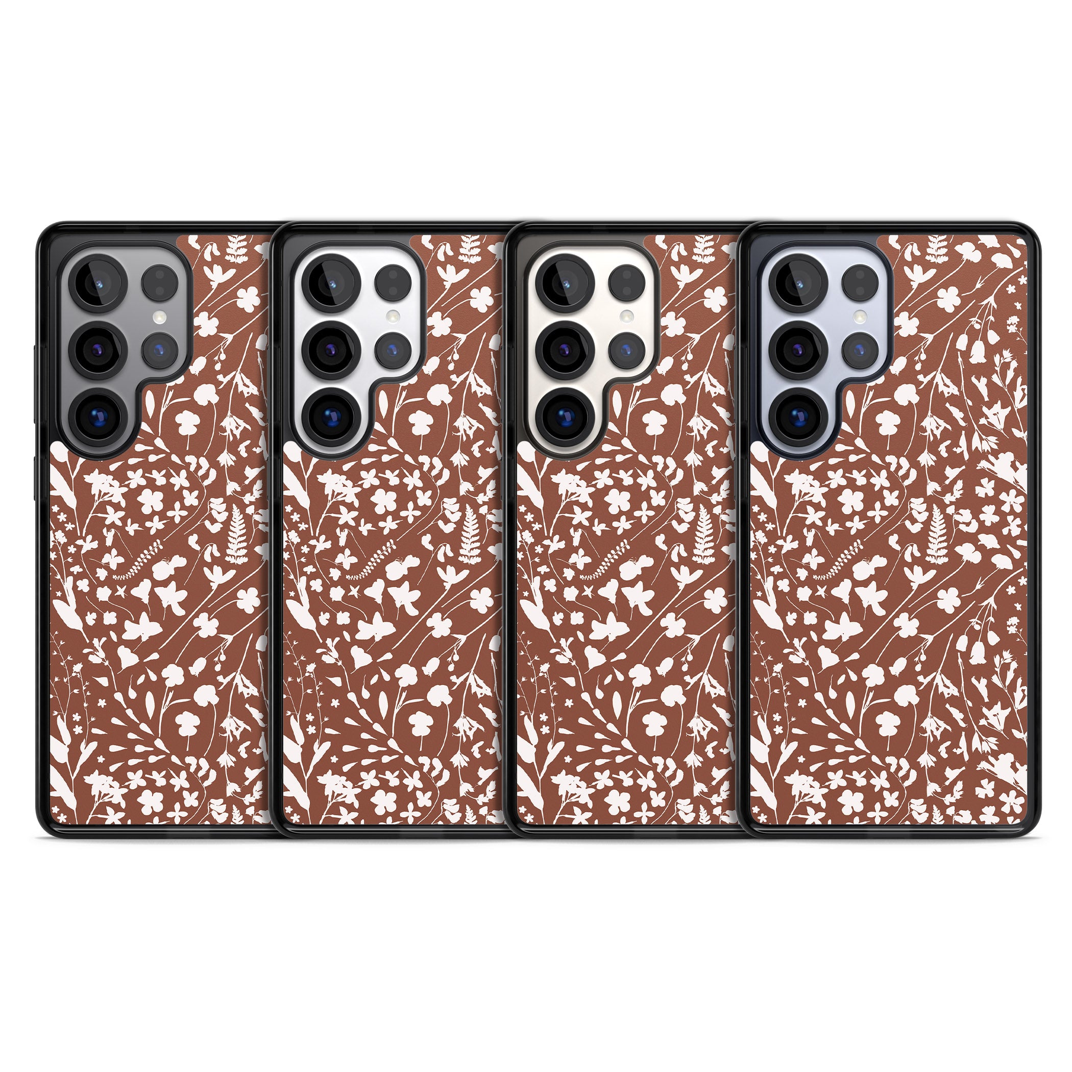 Wildflower Cluster On Terracotta