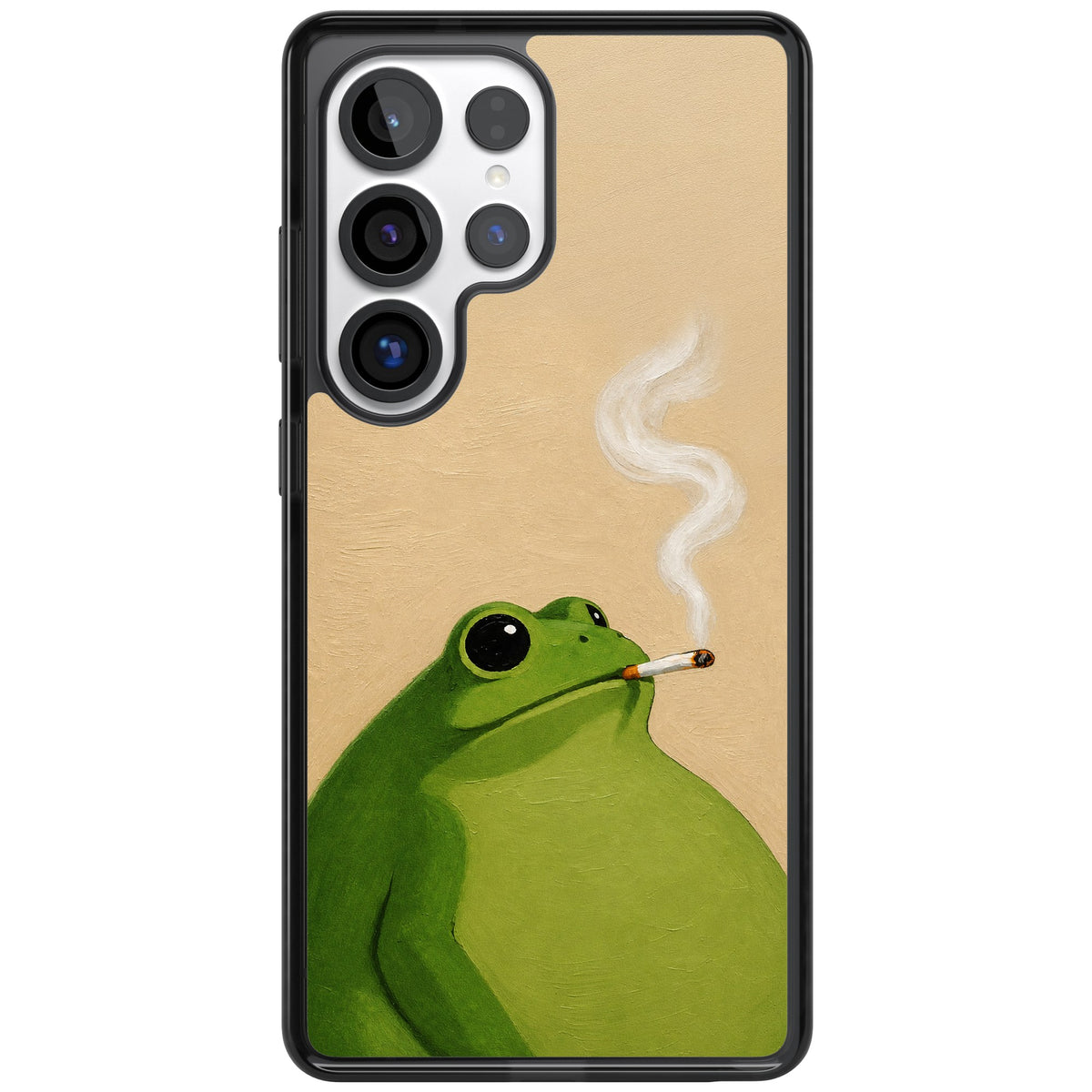 The Smoking Frog Samsung S25 Ultra / Samsung S26 Ultra Impact Black Phone Case front