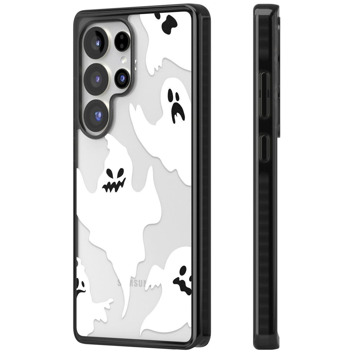 Ghost Pattern Samsung S25 Ultra / Samsung S26 Ultra Impact Black Phone Case side