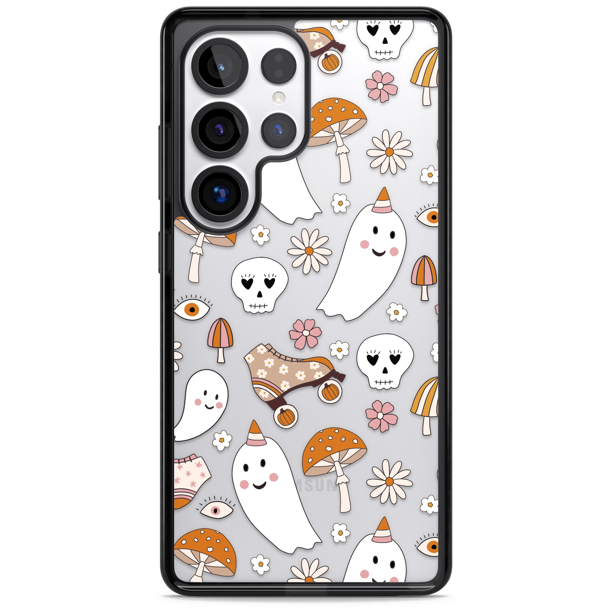 Cute Ghost And Skulls Pattern
