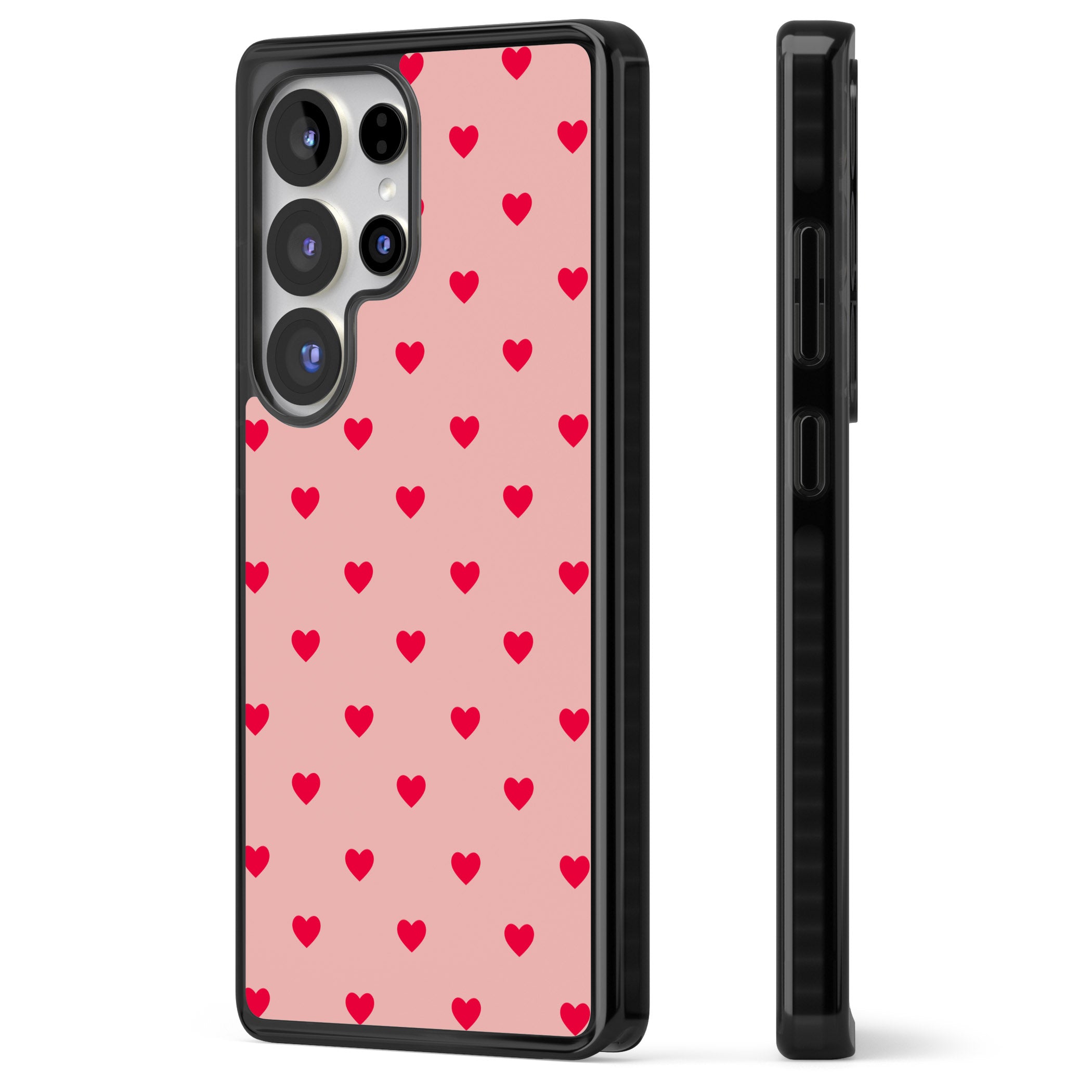 Small Heart Pattern: Red & Pink