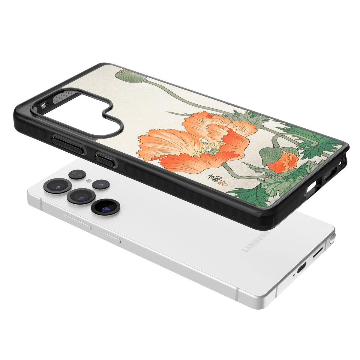 Birds And Plants By Ohara Koson Samsung S25 Ultra / Samsung S26 Ultra Impact Black Phone Case angled