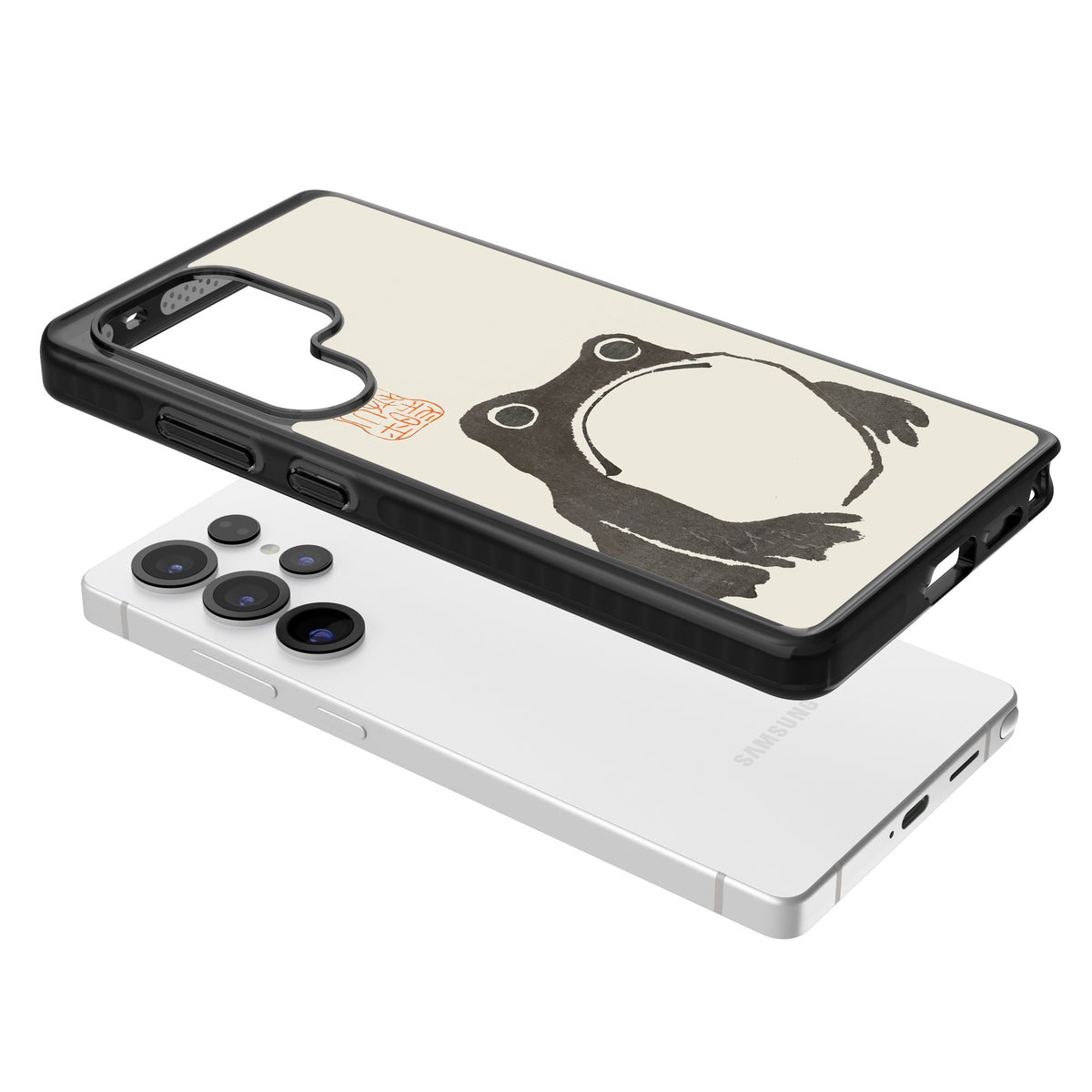 Matsumoto Hoji Samsung S25 Ultra / Samsung S26 Ultra Impact Black Phone Case angled