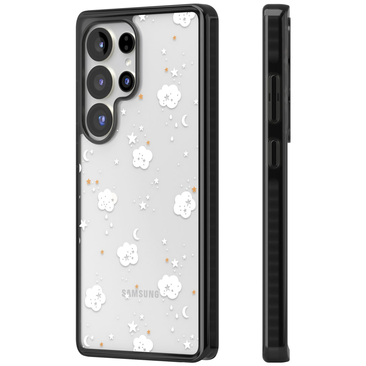 Starry Night Cloud Samsung S25 Ultra / Samsung S26 Ultra Impact Black Phone Case side