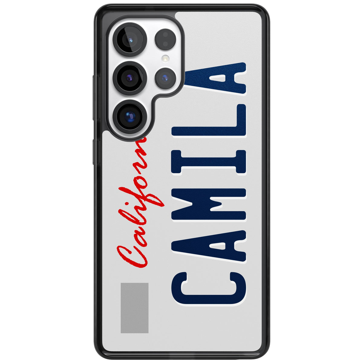 Personalised California License Plate Samsung S25 Ultra / Samsung S26 Ultra Impact Black Phone Case front