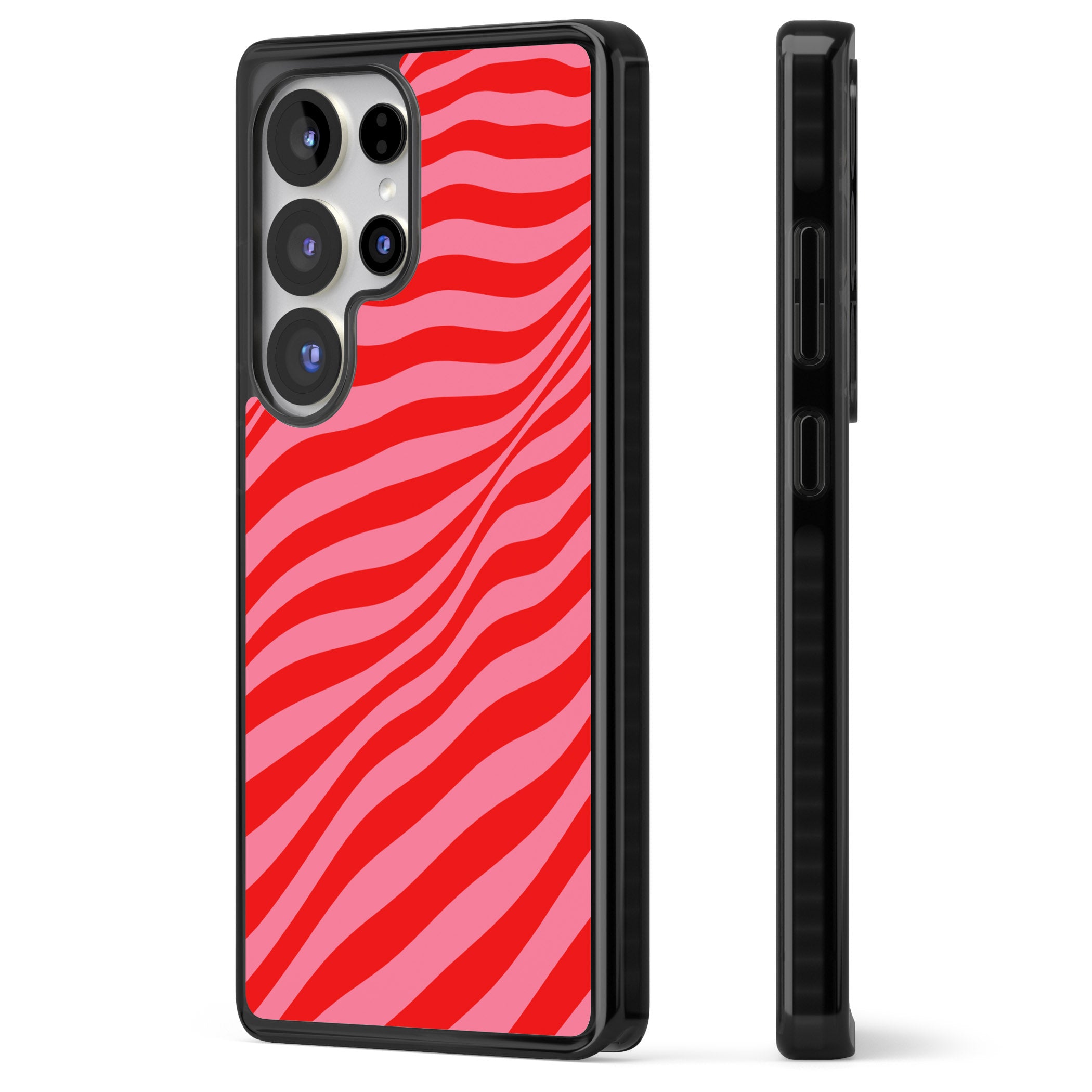 Pink & Red Distorted Line