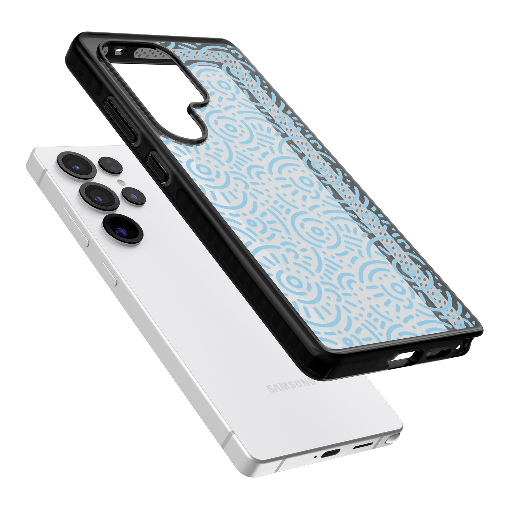 Light Blue Retro Pattern