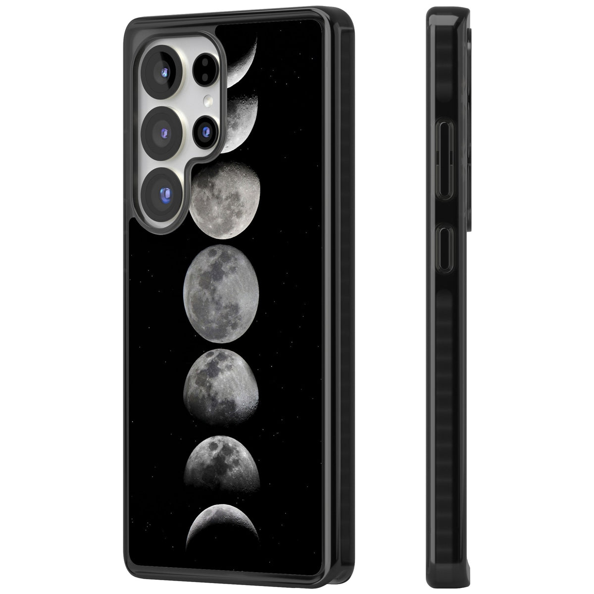 Phases Of The Moon Samsung S25 Ultra / Samsung S26 Ultra Impact Black Phone Case side