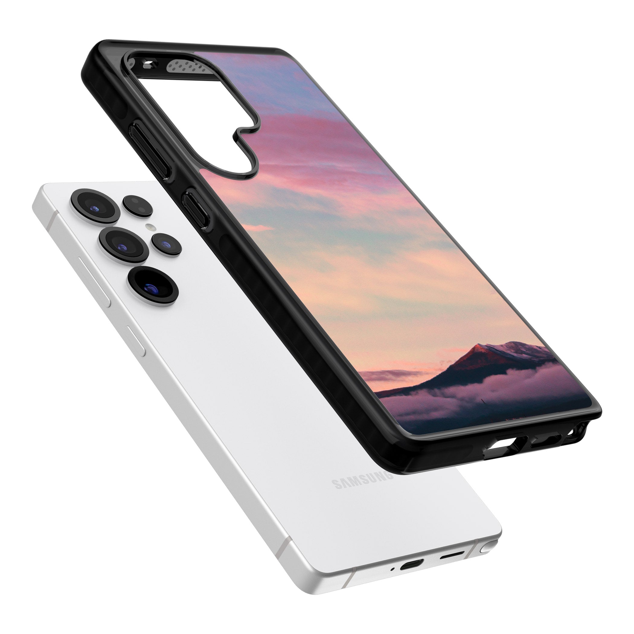 Pastel Mountain Sunset