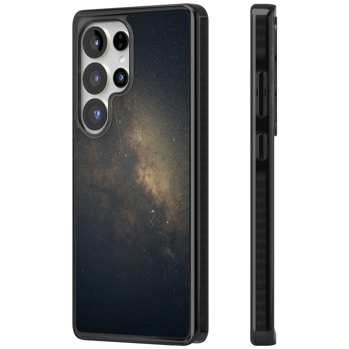 Cosmic Night Sky Samsung S25 Ultra / Samsung S26 Ultra Impact Black Phone Case side