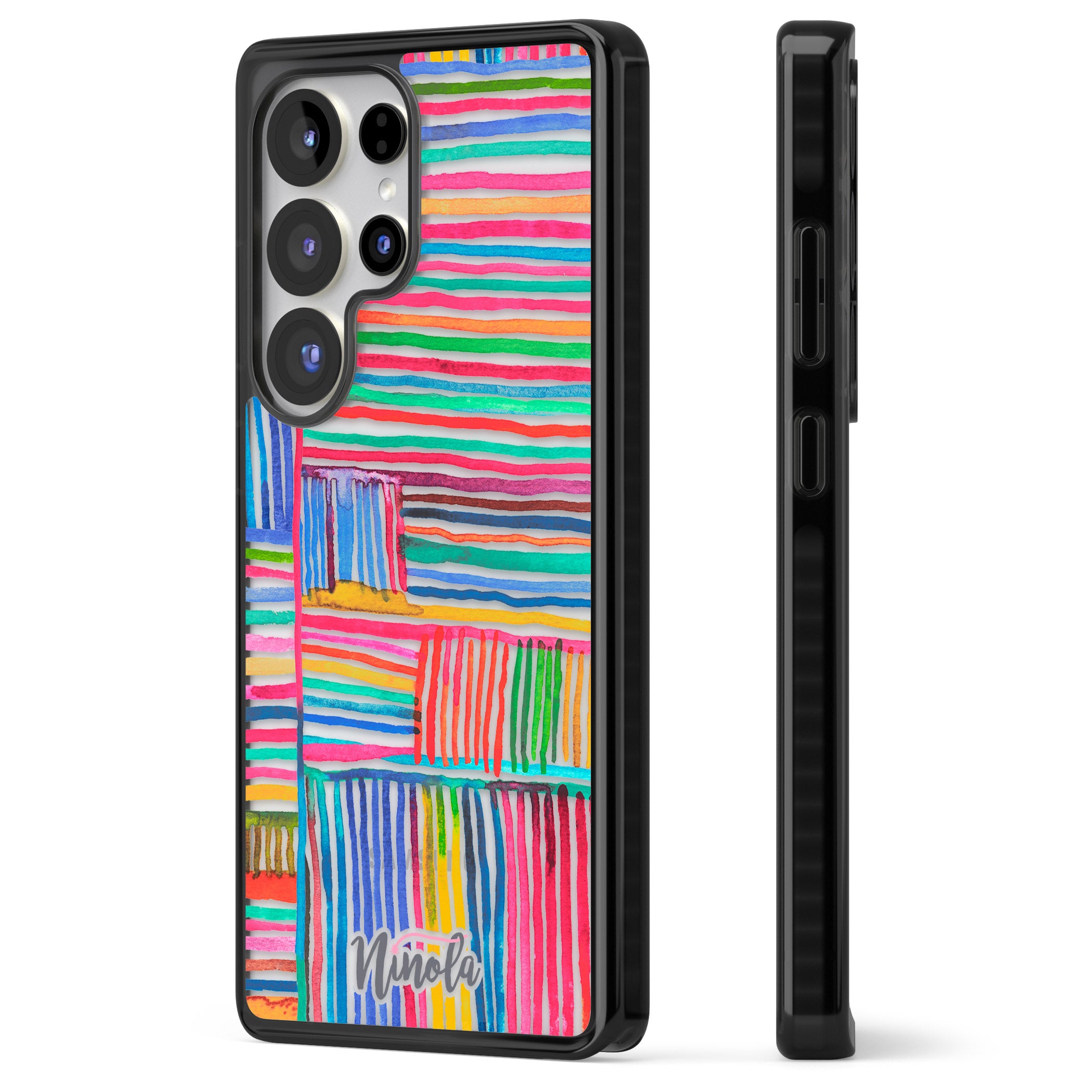 Vibrant Watercolor Lines