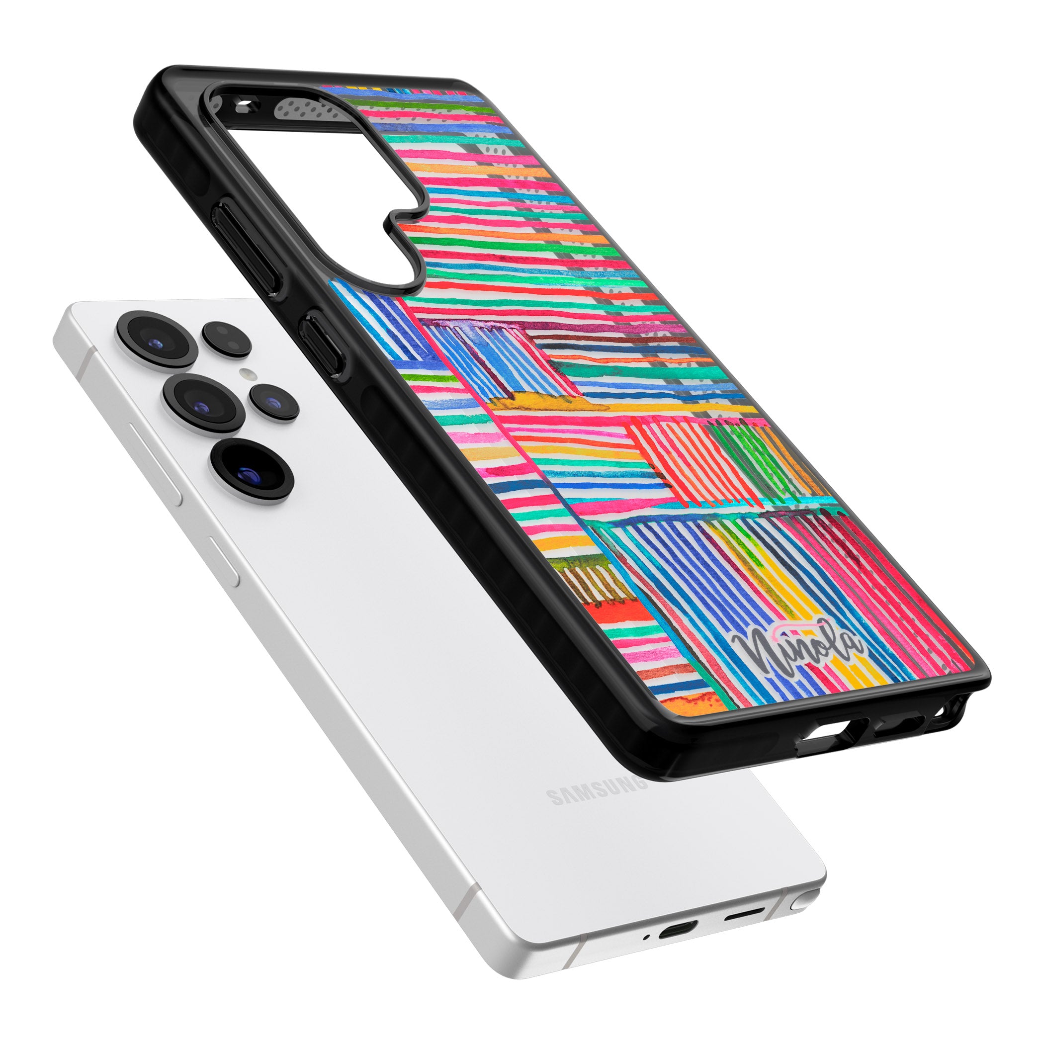 Vibrant Watercolor Lines