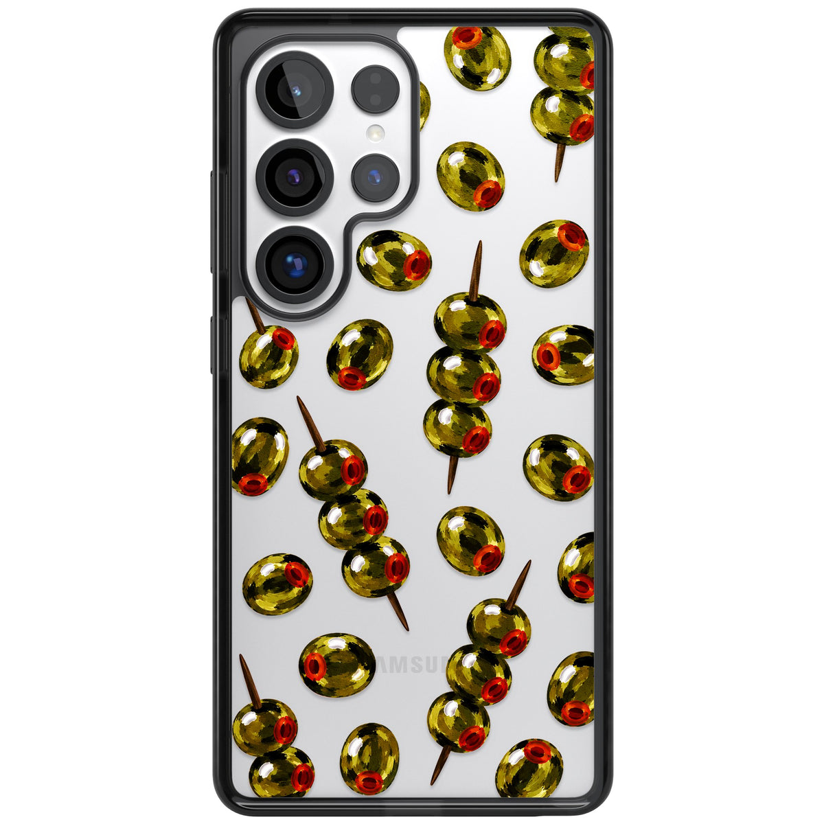Painted Olives Samsung S25 Ultra / Samsung S26 Ultra Impact Black Phone Case front