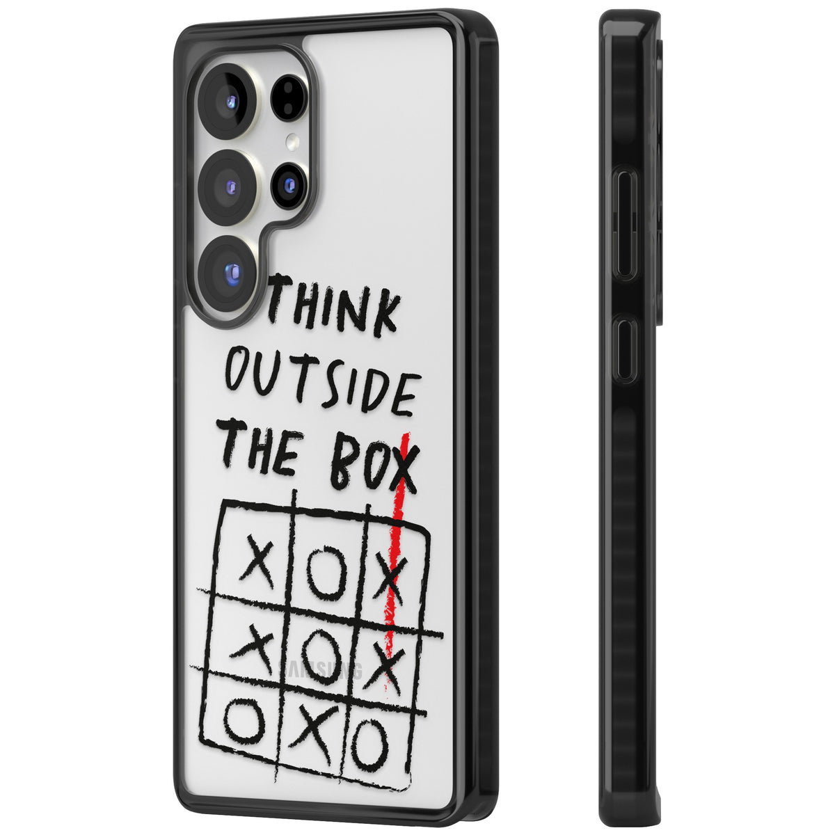 Think Outside The Box Samsung S25 Ultra / Samsung S26 Ultra Impact Black Phone Case side