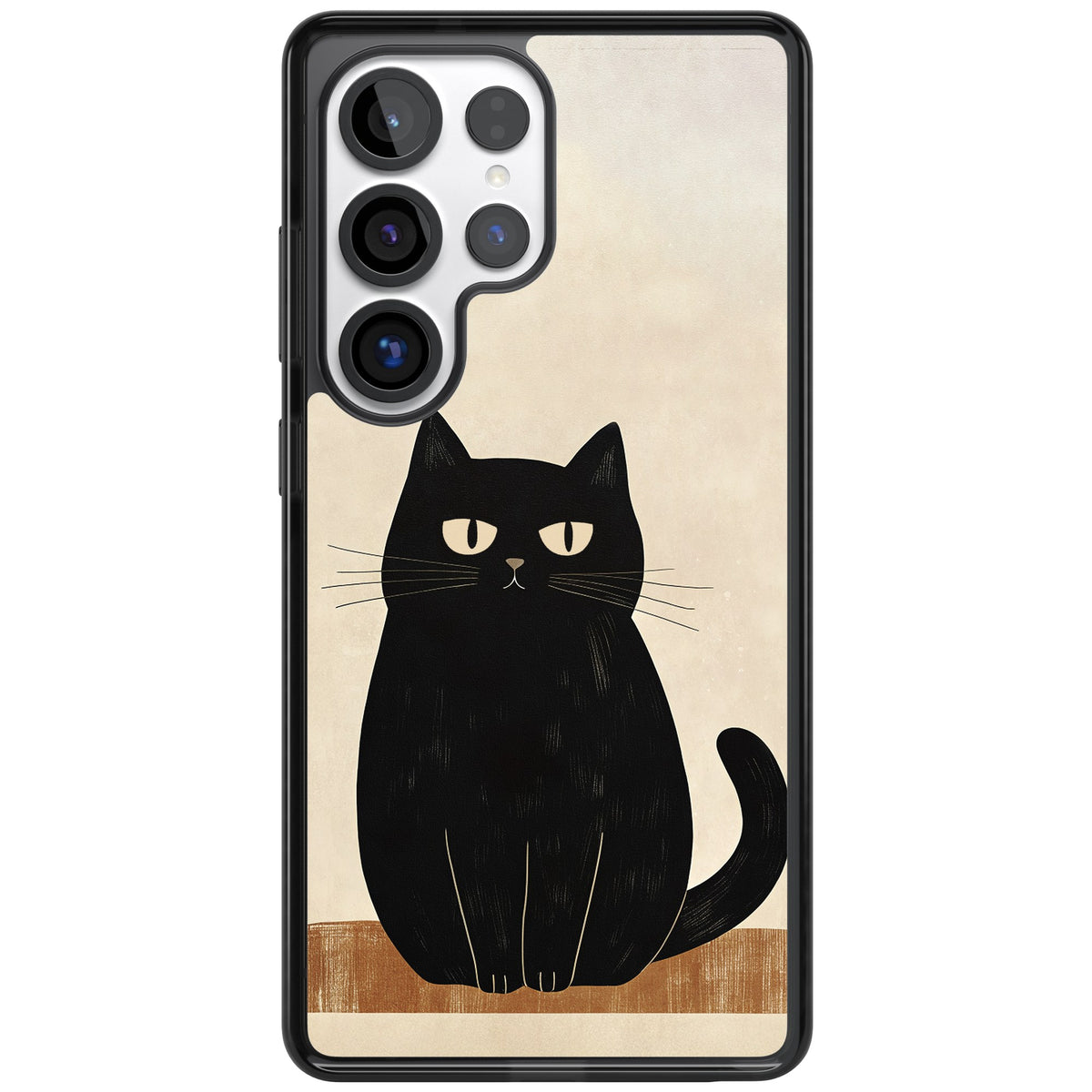 Sassy Black Cat Samsung S25 Ultra / Samsung S26 Ultra Impact Black Phone Case front