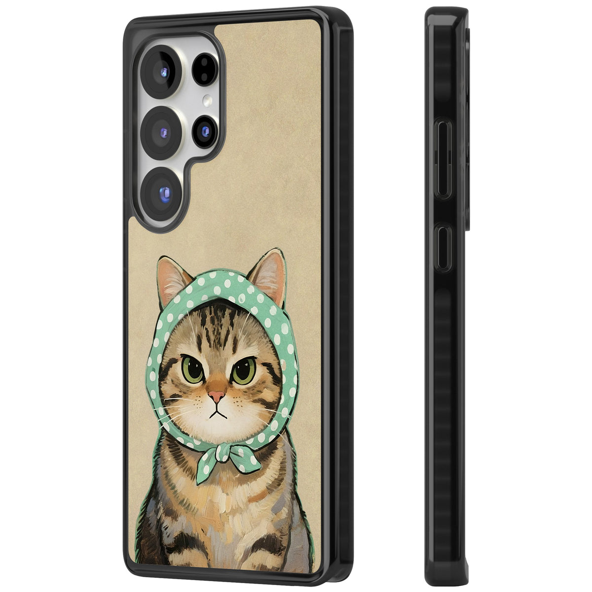 Cat Losing Patience Samsung S25 Ultra / Samsung S26 Ultra Impact Black Phone Case side