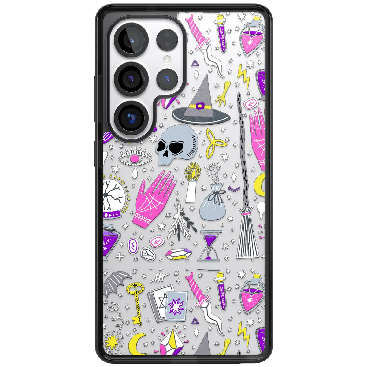 Black Magic Pattern Samsung S25 Ultra / Samsung S26 Ultra Impact Black Phone Case front