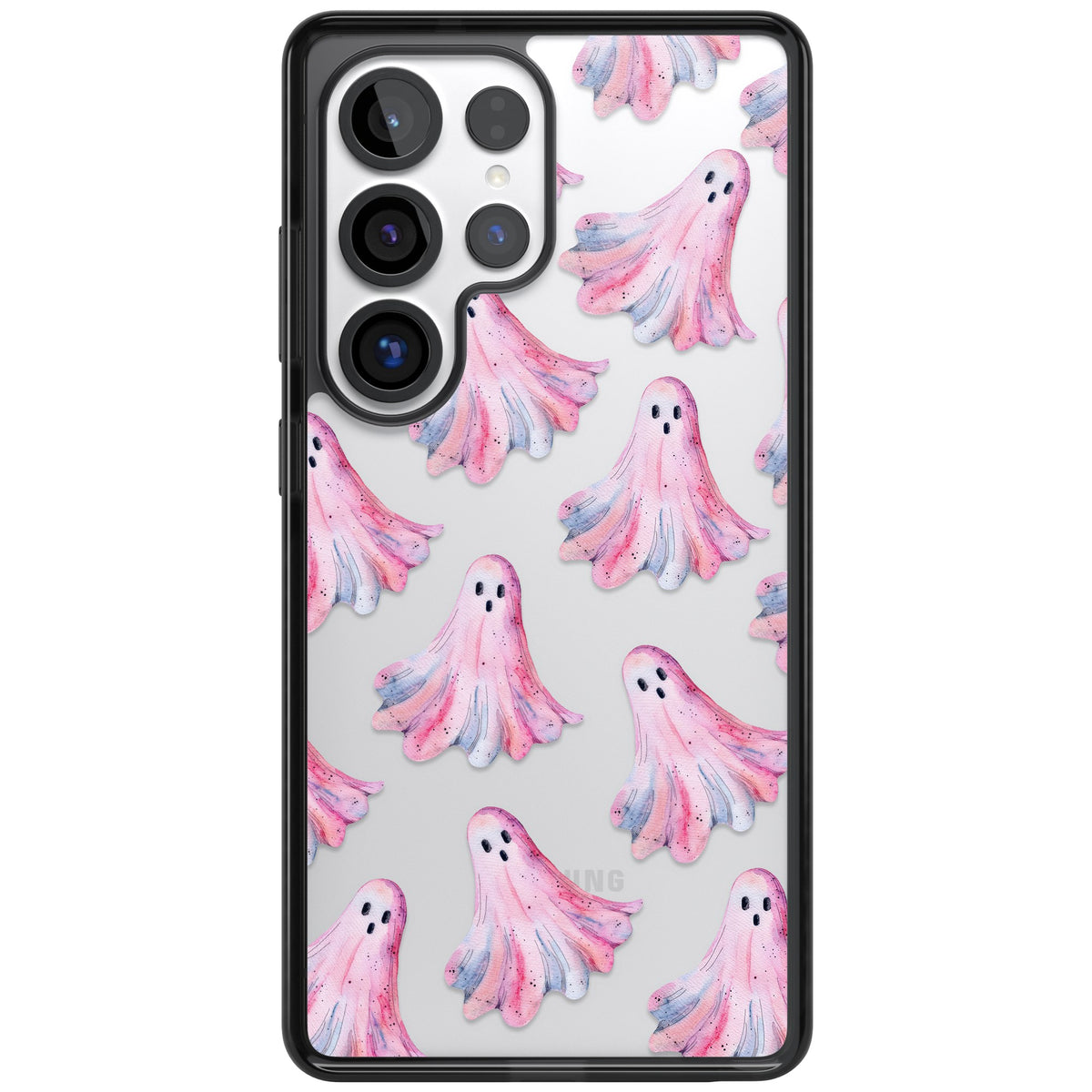 Pink Ghosts Samsung S25 Ultra / Samsung S26 Ultra Impact Black Phone Case front