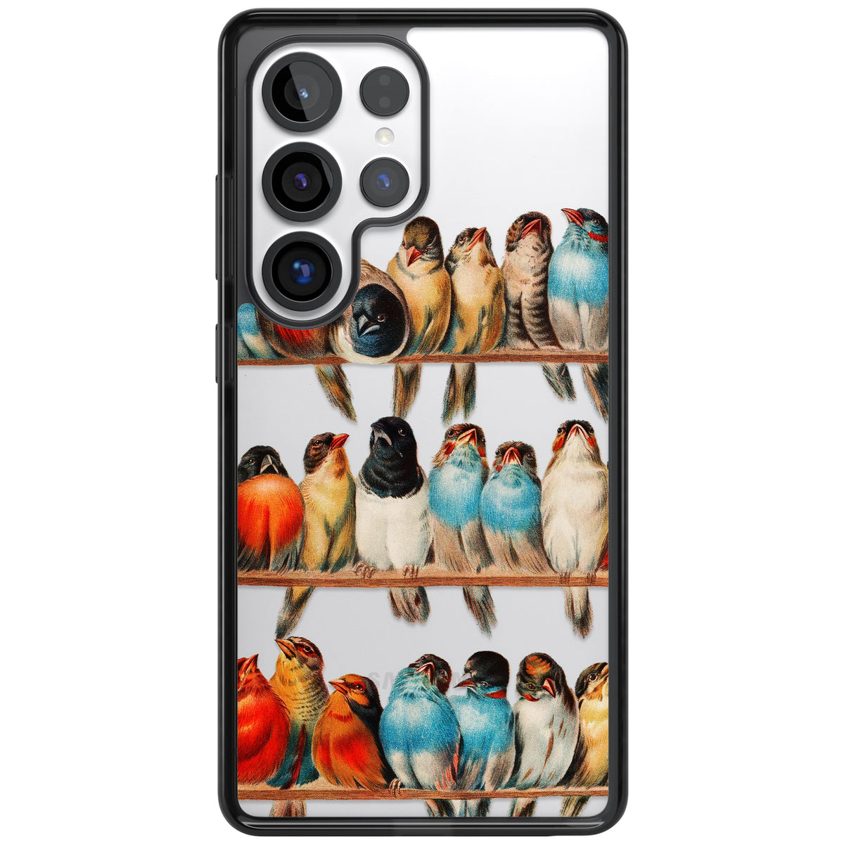 A Perch Of Birds Samsung S25 Ultra / Samsung S26 Ultra Impact Black Phone Case front