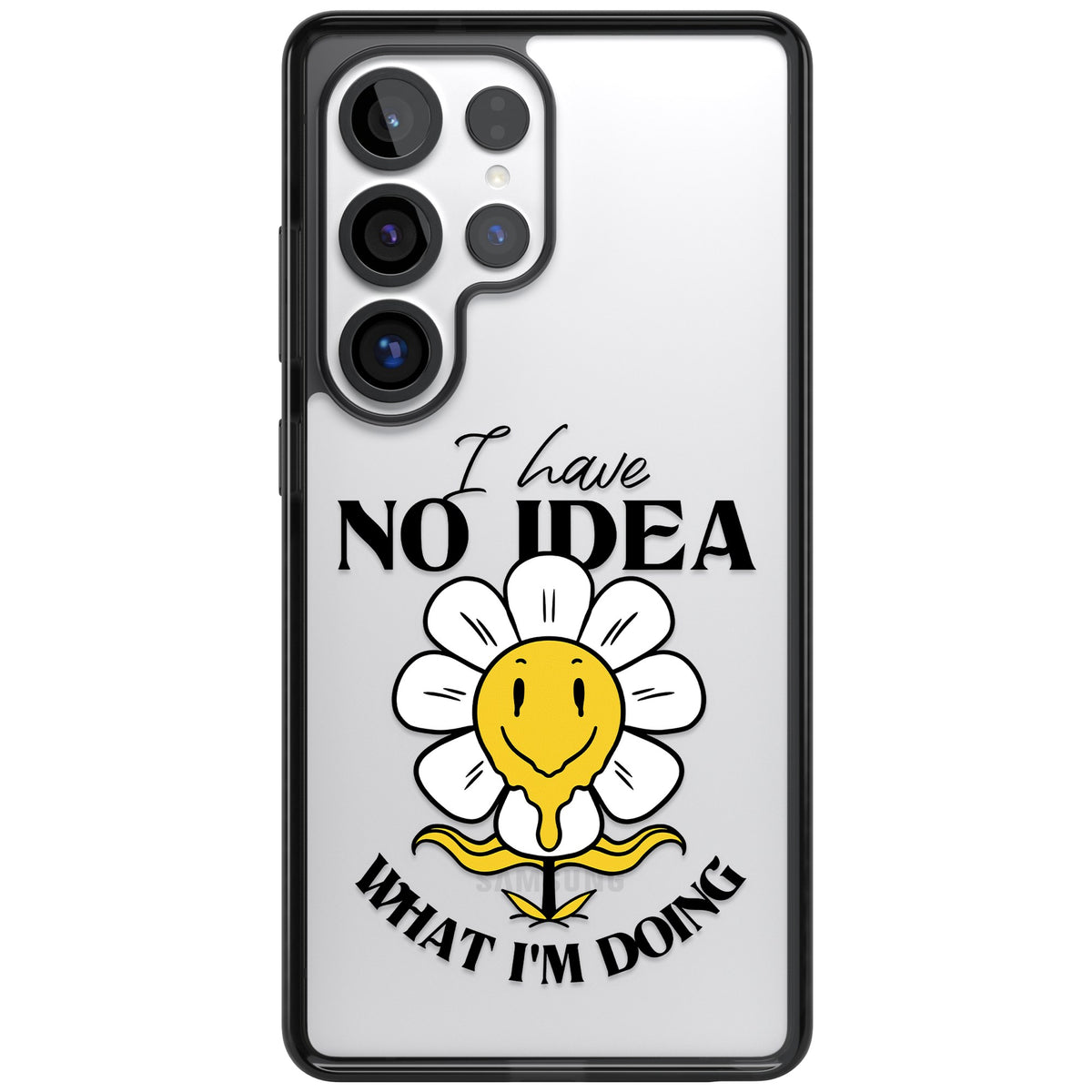 No Idea Samsung S25 Ultra / Samsung S26 Ultra Impact Black Phone Case front