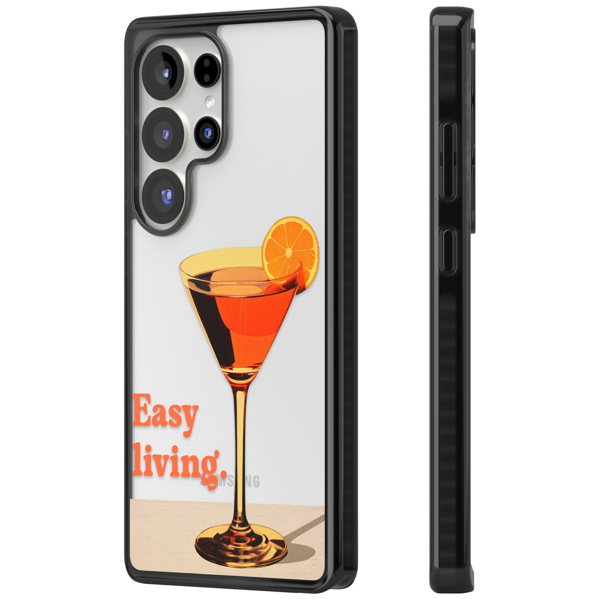 Easy Living Samsung S25 Ultra / Samsung S26 Ultra Impact Black Phone Case side