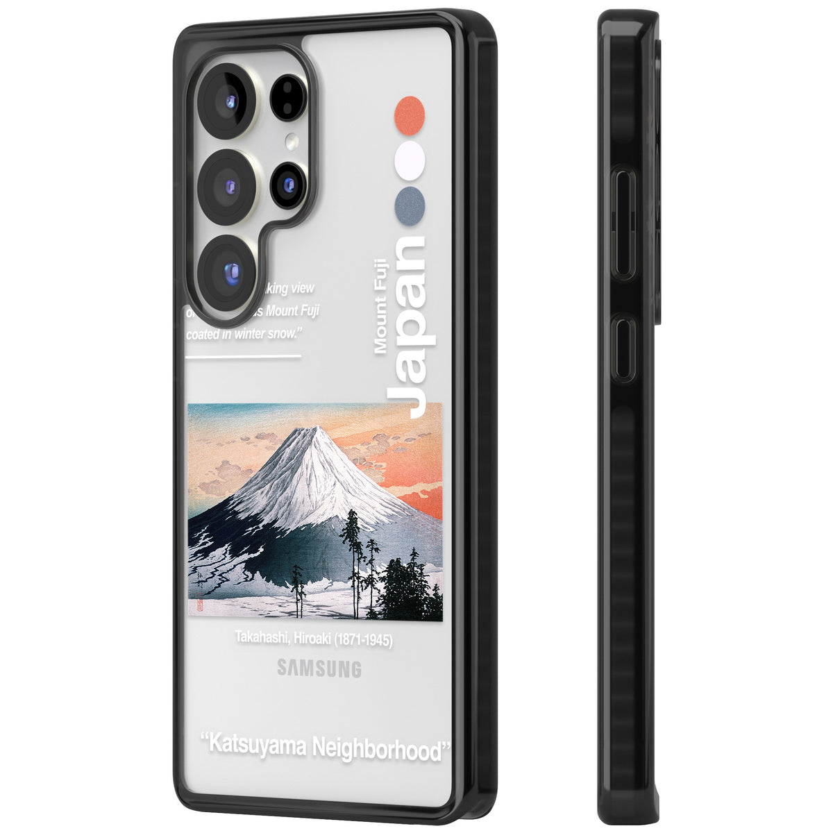 Katsuyama Neighborhood Samsung S25 Ultra / Samsung S26 Ultra Impact Black Phone Case side