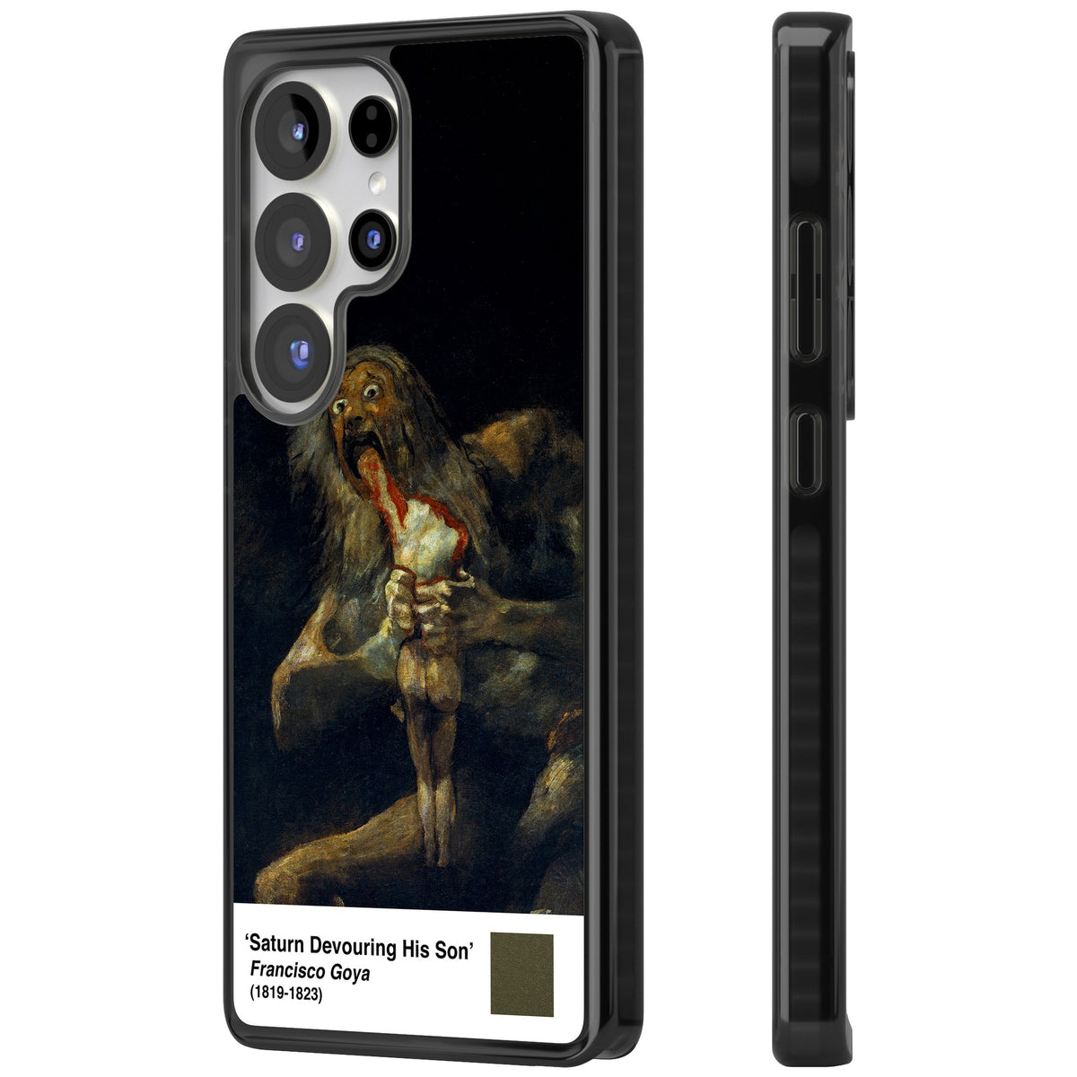 Saturn Devouring His Son Samsung S25 Ultra / Samsung S26 Ultra Impact Black Phone Case side