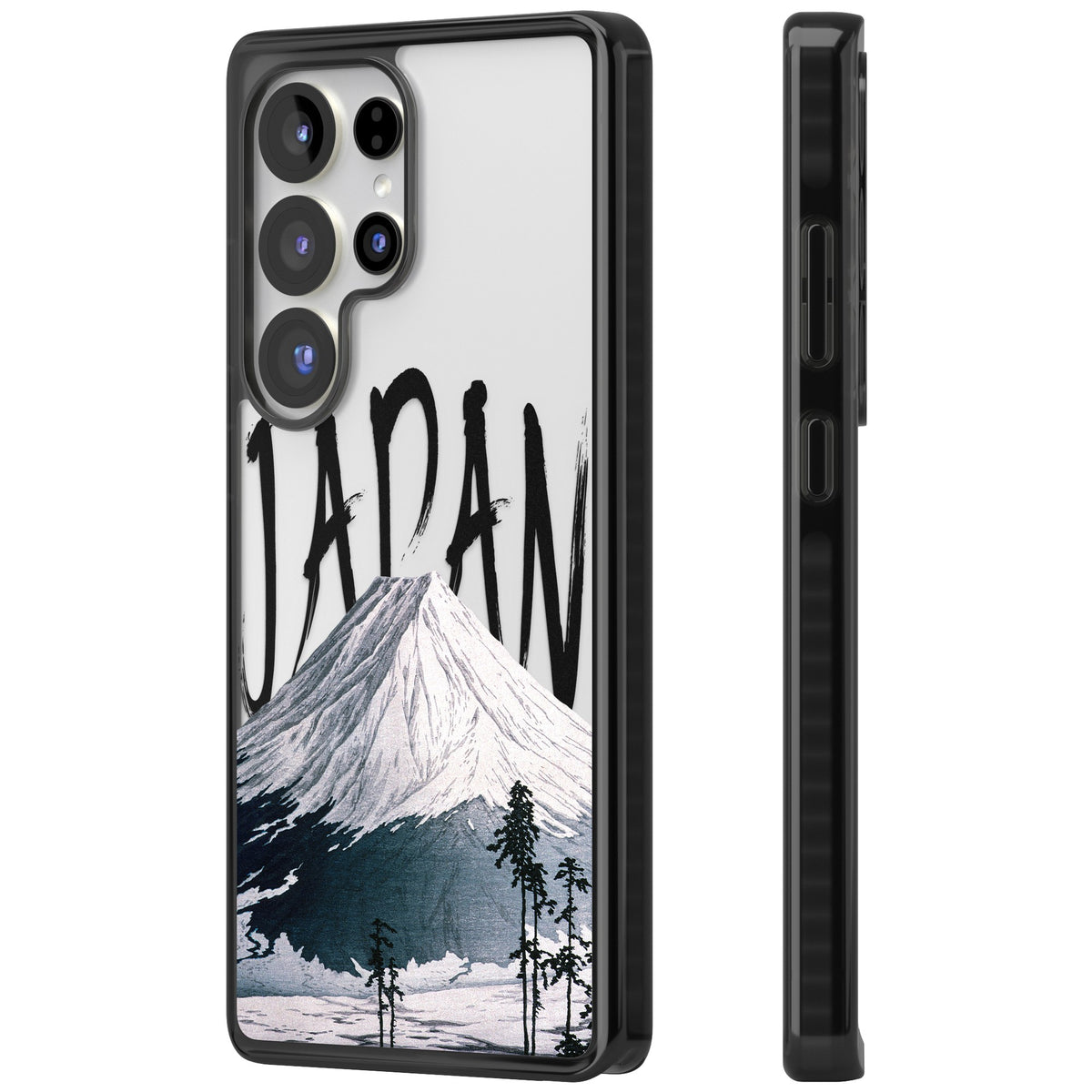 Mount Fuji Cutout Samsung S25 Ultra / Samsung S26 Ultra Impact Black Phone Case side