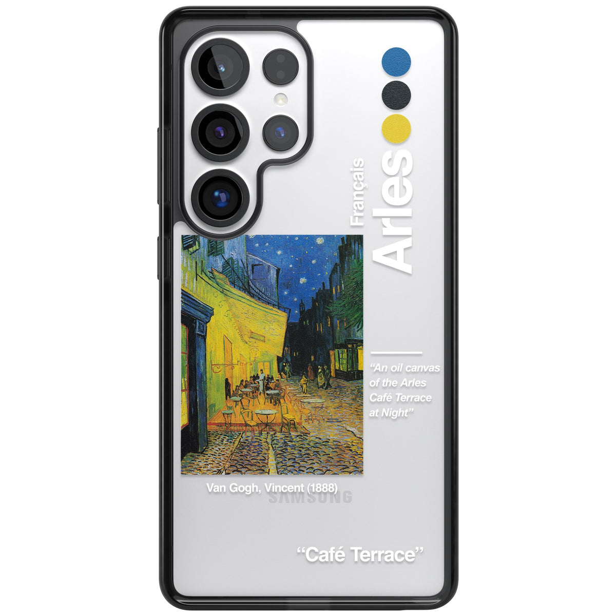 Cafe Terrace At Night Samsung S25 Ultra / Samsung S26 Ultra Impact Black Phone Case front