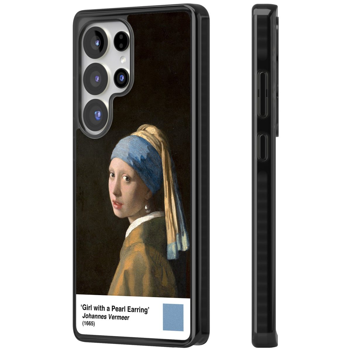 Girl With A Pearl Earring Samsung S25 Ultra / Samsung S26 Ultra Impact Black Phone Case side