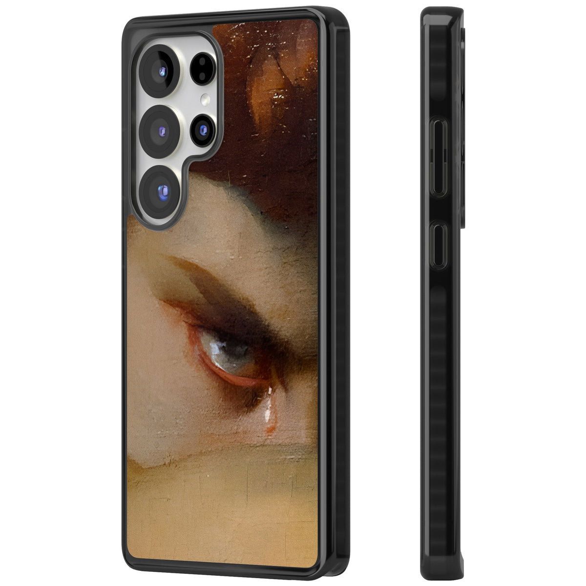 Fallen Angel Samsung S25 Ultra / Samsung S26 Ultra Impact Black Phone Case side
