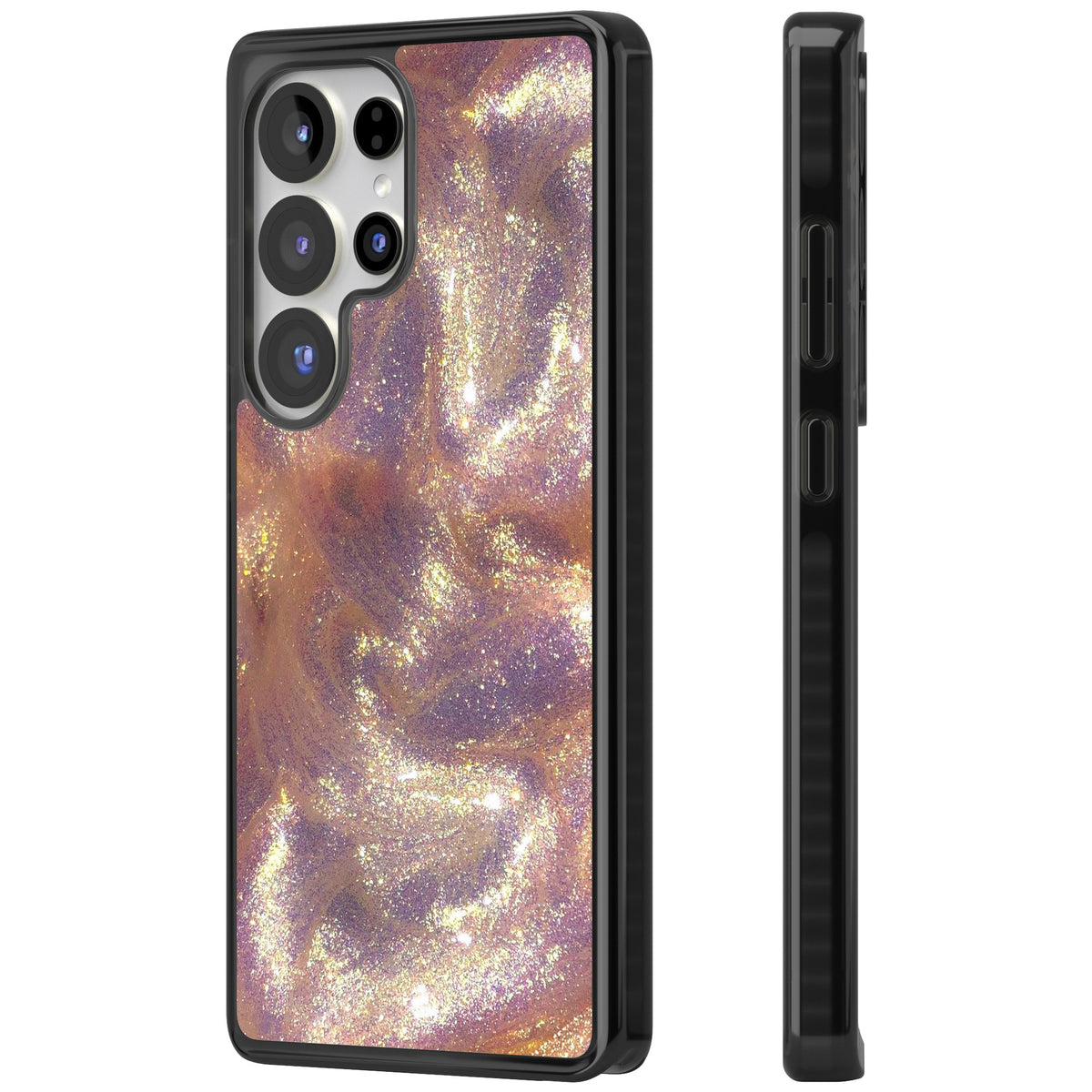 Shimmer Samsung S25 Ultra / Samsung S26 Ultra Impact Black Phone Case side