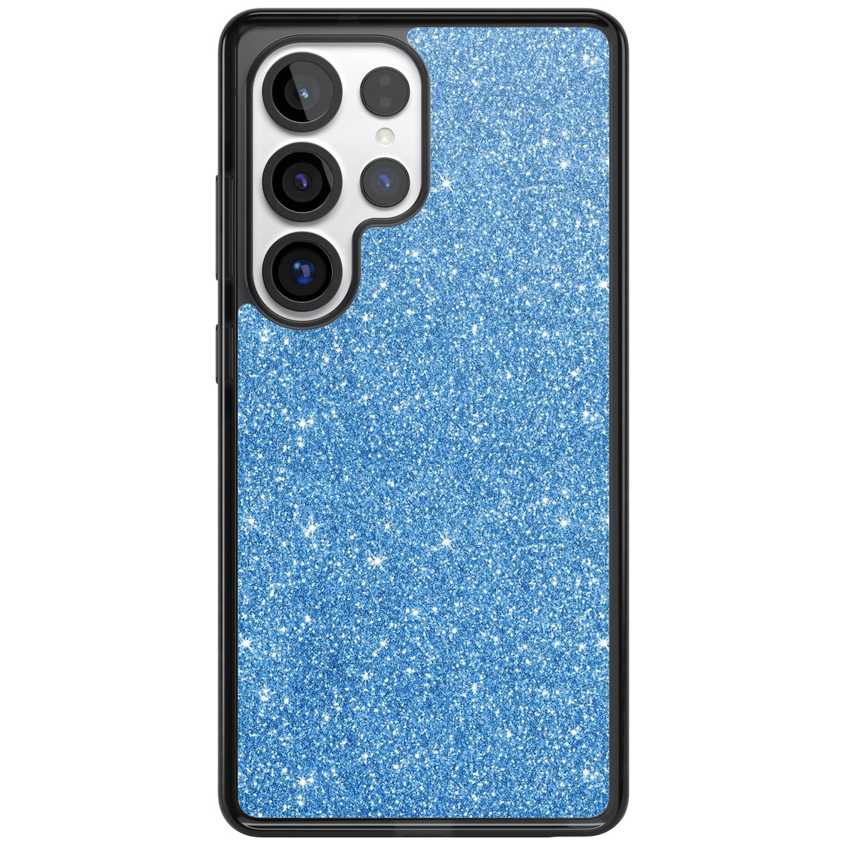 Blue Glitter Samsung S25 Ultra / Samsung S26 Ultra Impact Black Phone Case front