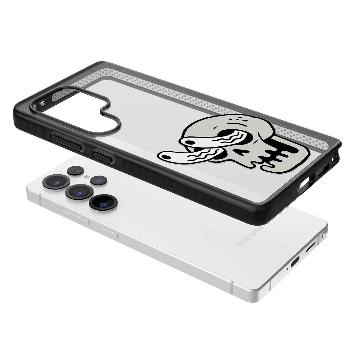 Skull Eyes Samsung S25 Ultra / Samsung S26 Ultra Impact Black Phone Case angled