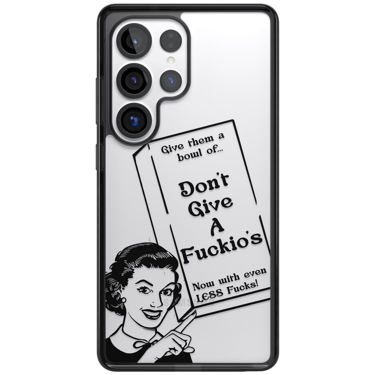 Dont Give A F Ckios Cereal Samsung S25 Ultra / Samsung S26 Ultra Impact Black Phone Case front