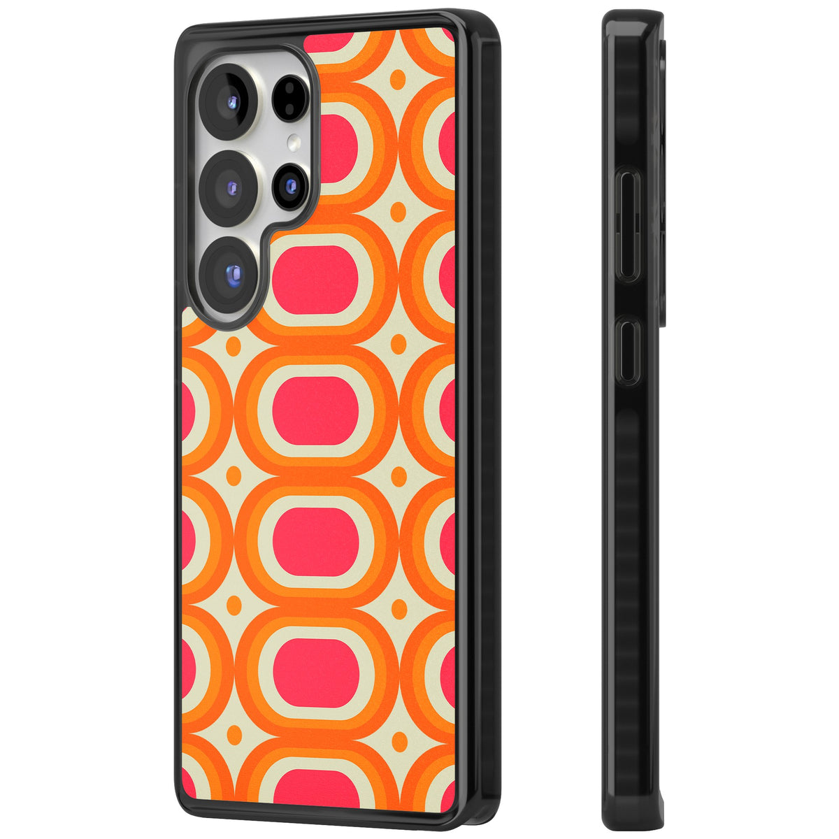 Groovy Sunset Samsung S25 Ultra / Samsung S26 Ultra Impact Black Phone Case side