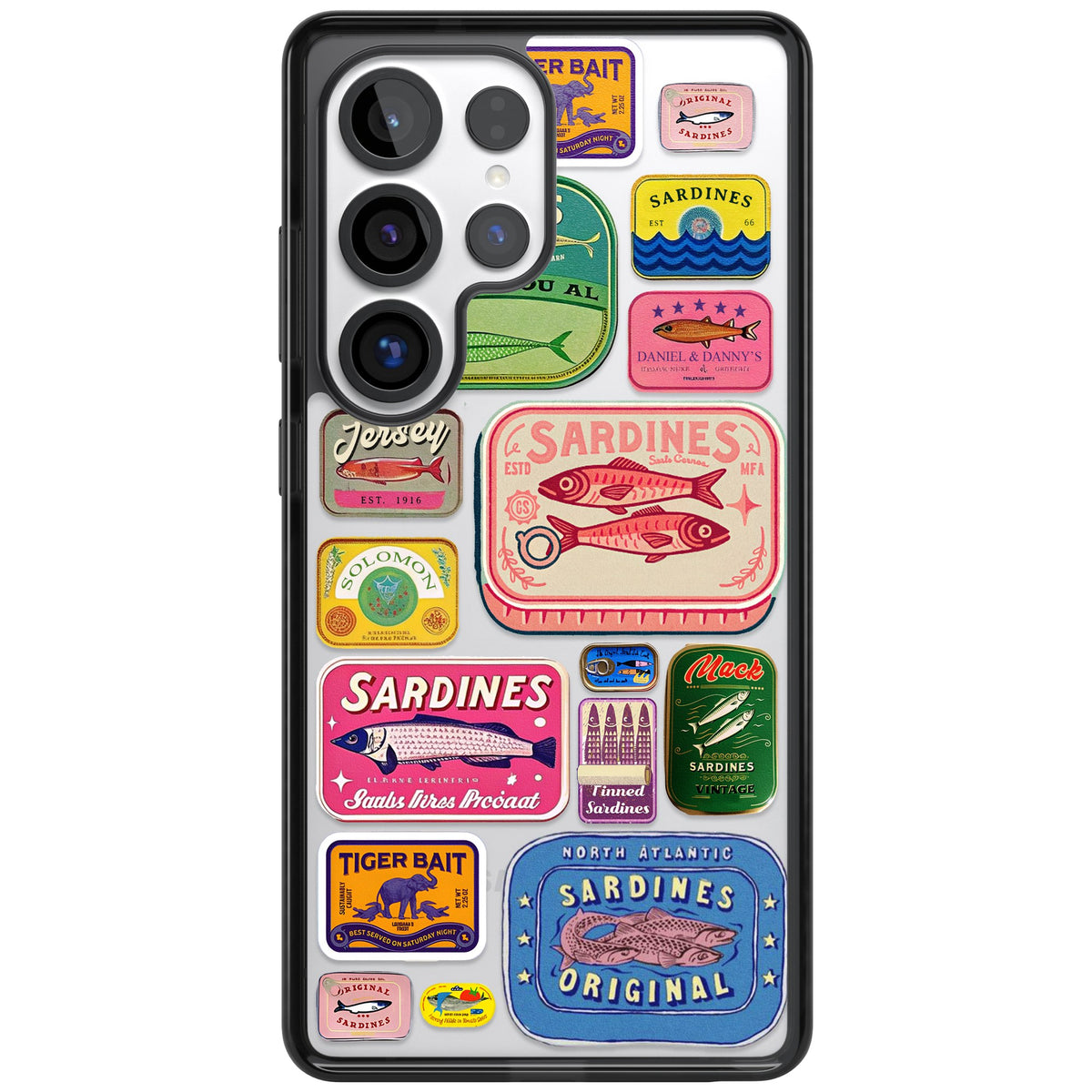 Coastal Sardines Samsung S25 Ultra / Samsung S26 Ultra Impact Black Phone Case front