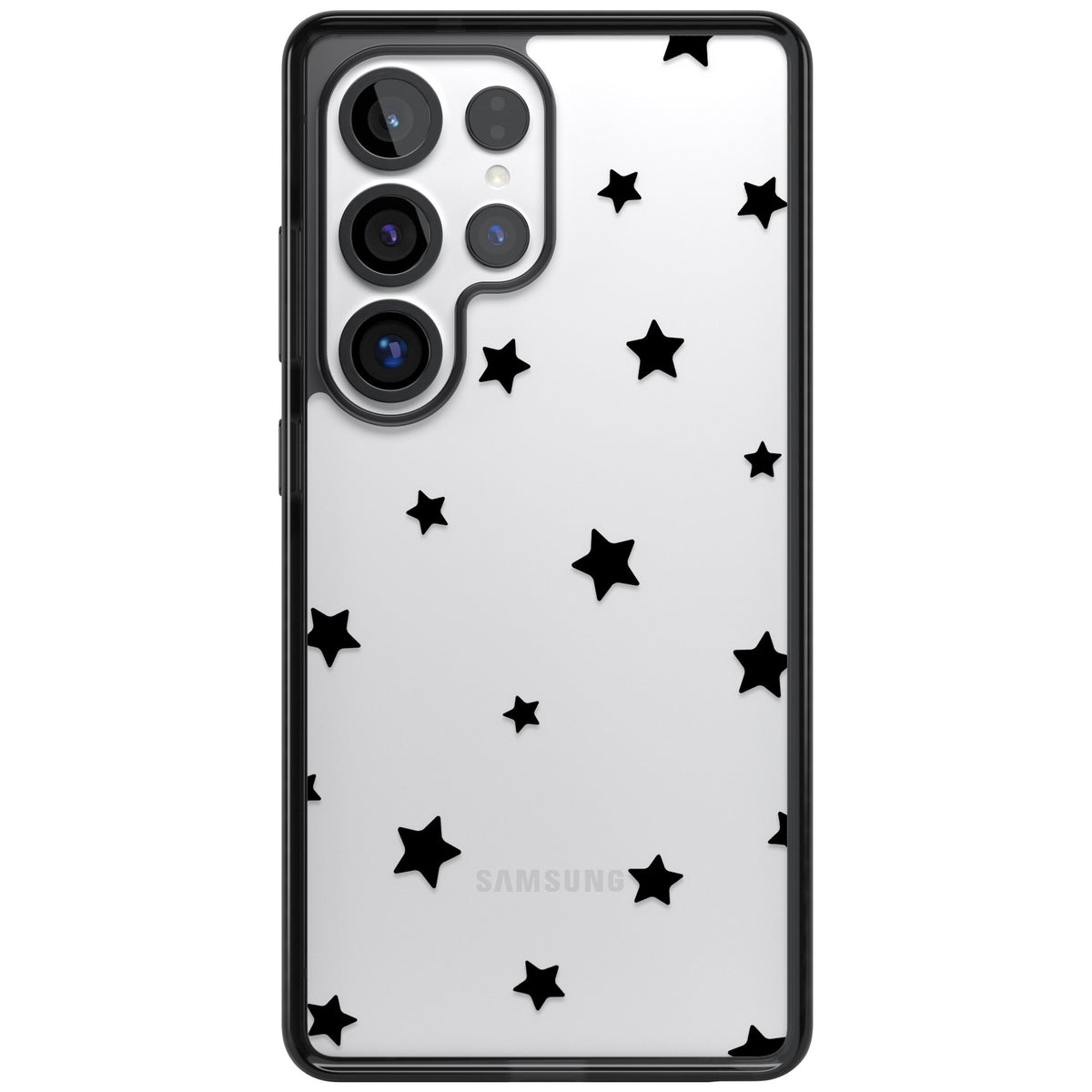 Starry Night Black Stars Samsung S25 Ultra / Samsung S26 Ultra Impact Black Phone Case front