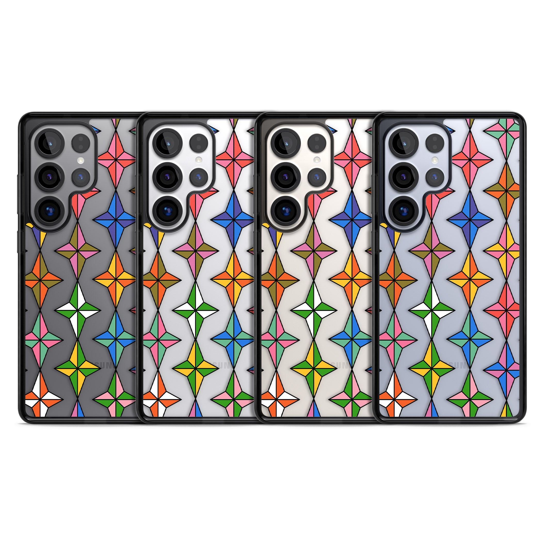 Multi Colour Stars Pattern