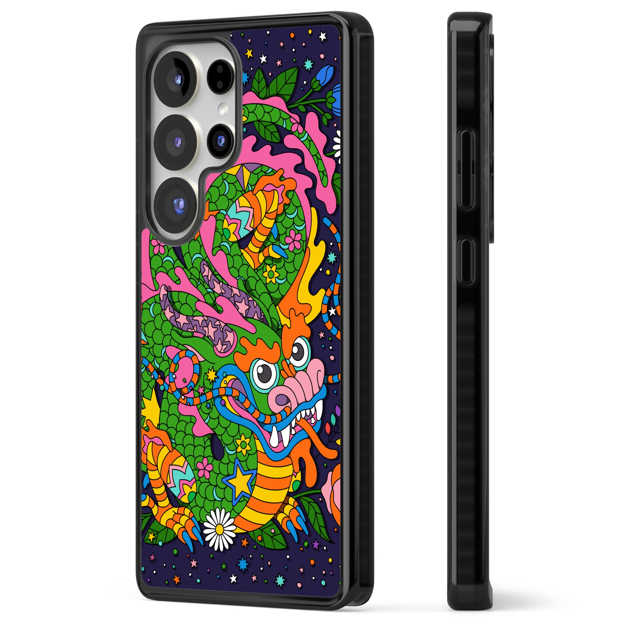 Psychedelic Jungle Dragon (Purple)