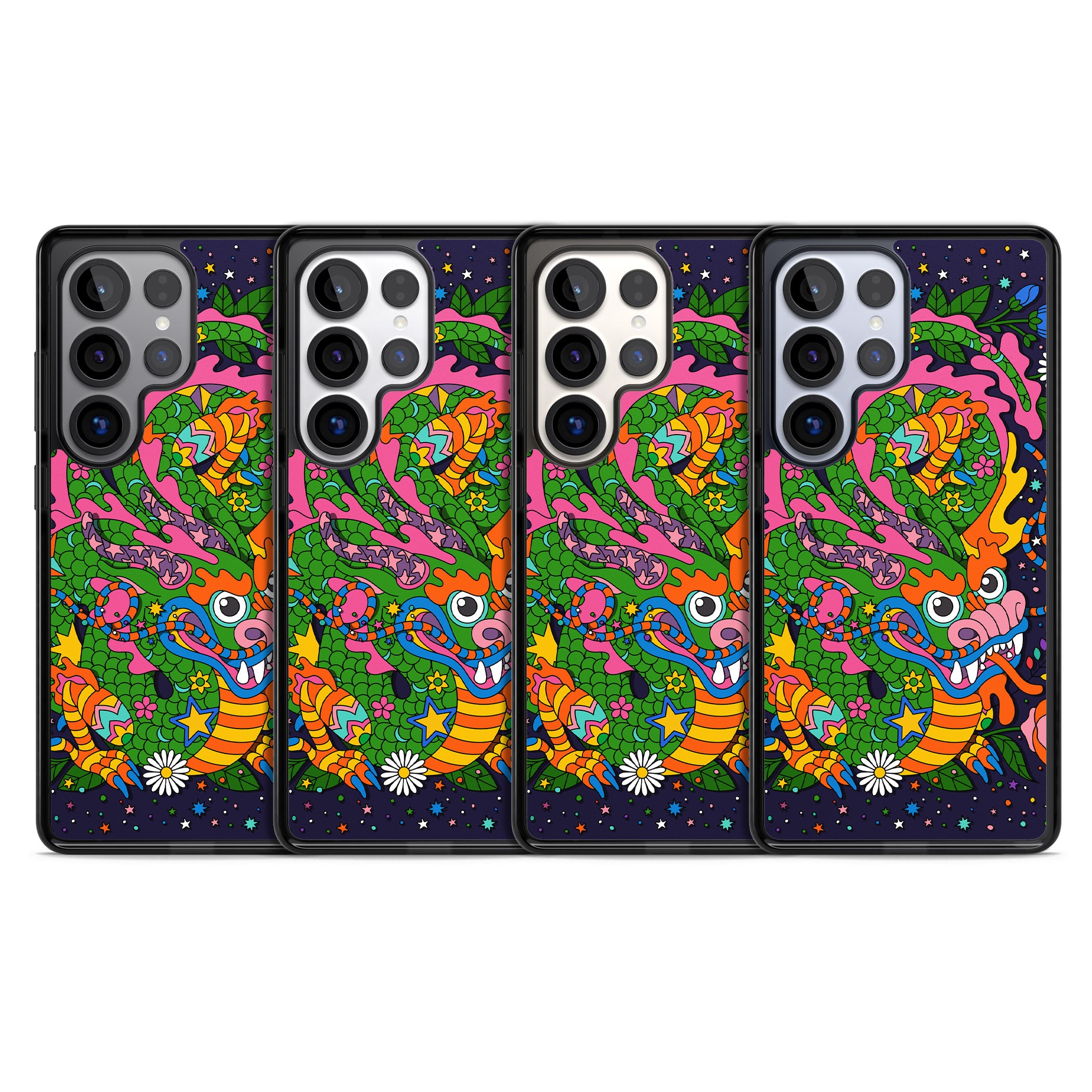 Psychedelic Jungle Dragon (Purple)