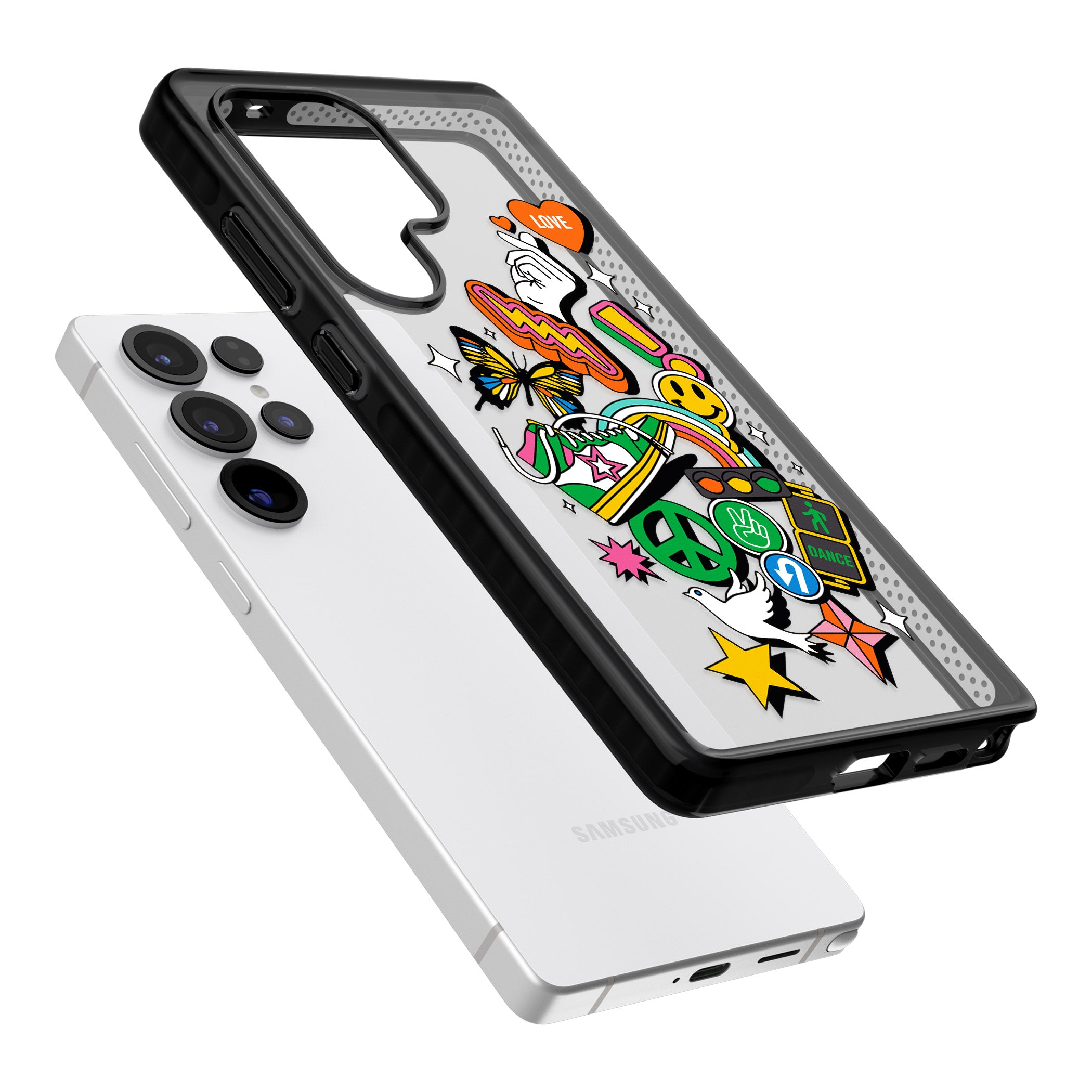 Nostalgic Sticker Collage