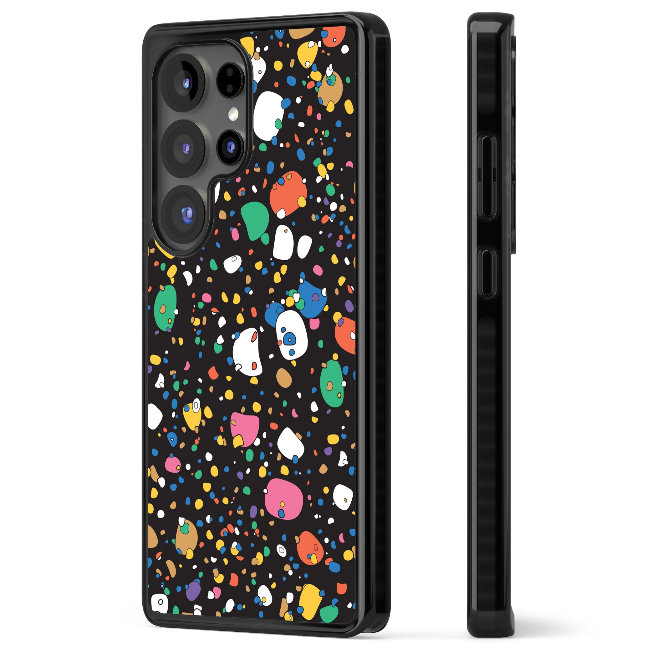 Colourful Confetti Pebbles (Black)