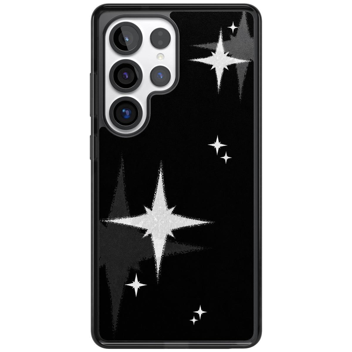 Black Sparkle Samsung S25 Ultra / Samsung S26 Ultra Impact Black Phone Case front