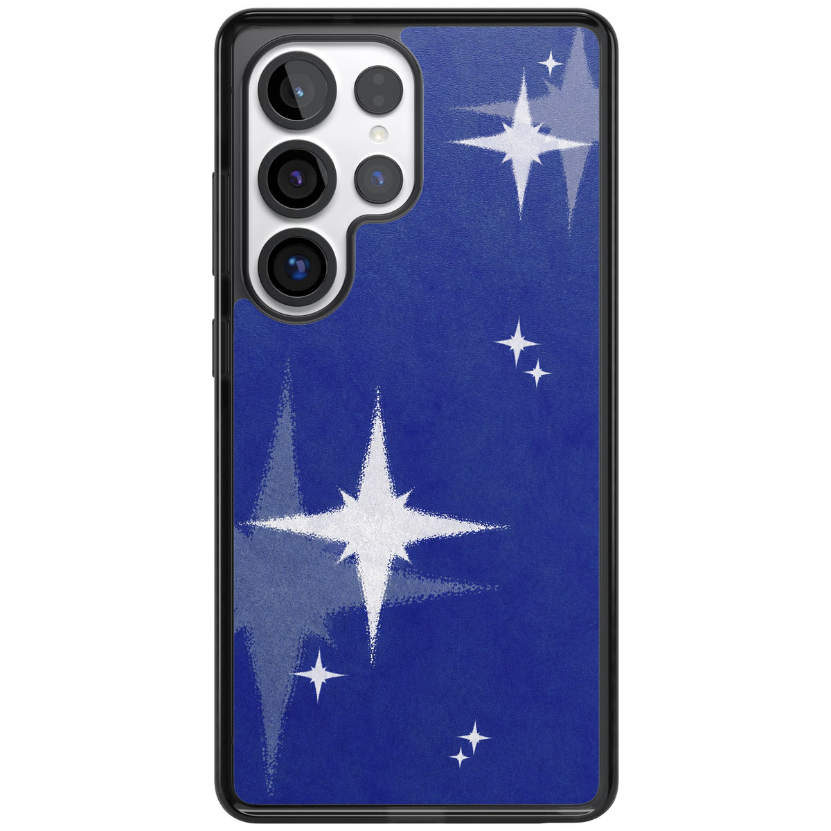 Blue Sparkle Samsung S25 Ultra / Samsung S26 Ultra Impact Black Phone Case front